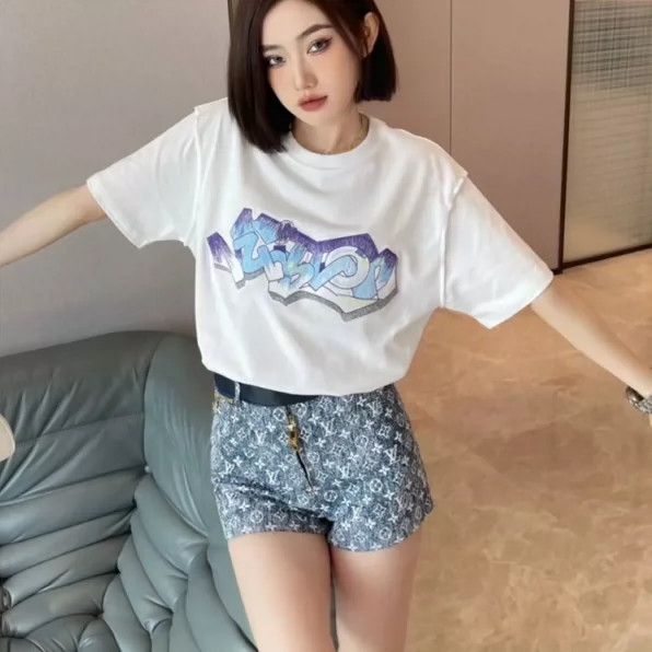 Louis Vuitton louis vuitton Graffiti monogram embroidered logo short sle Size US XL / EU 56 / 4 - 2 Thumbnail