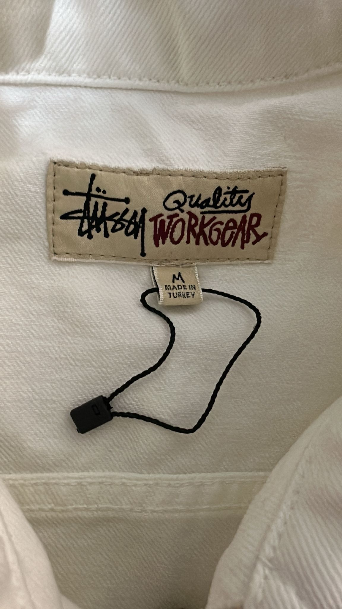 Stussy Stussy Zip Work Jacket White Size Medium Size US M / EU 48-50 / 2 - 9 Thumbnail