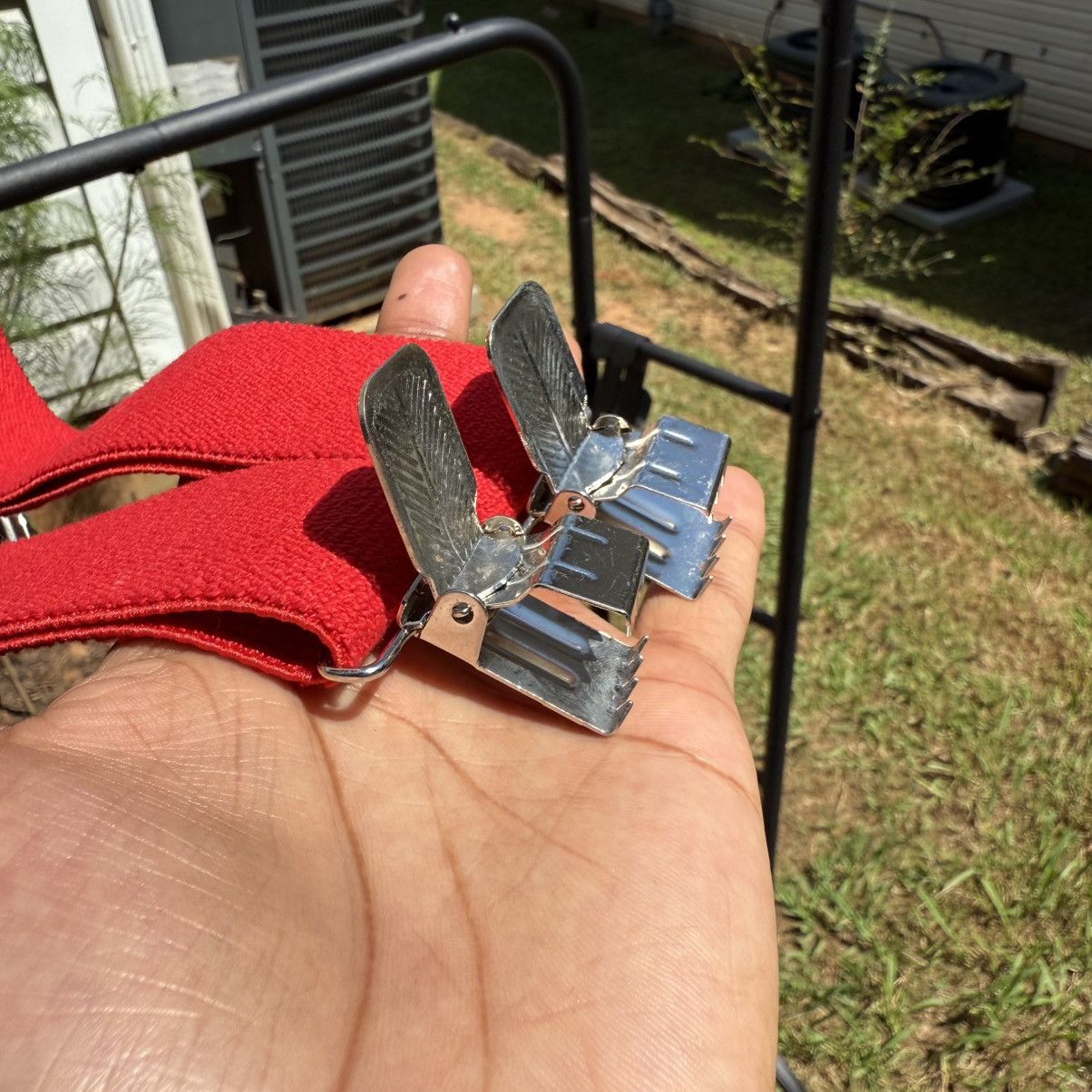 Other Vintage Red Suspenders – Workwear / Streetwear Essential Size ONE SIZE - 4 Thumbnail