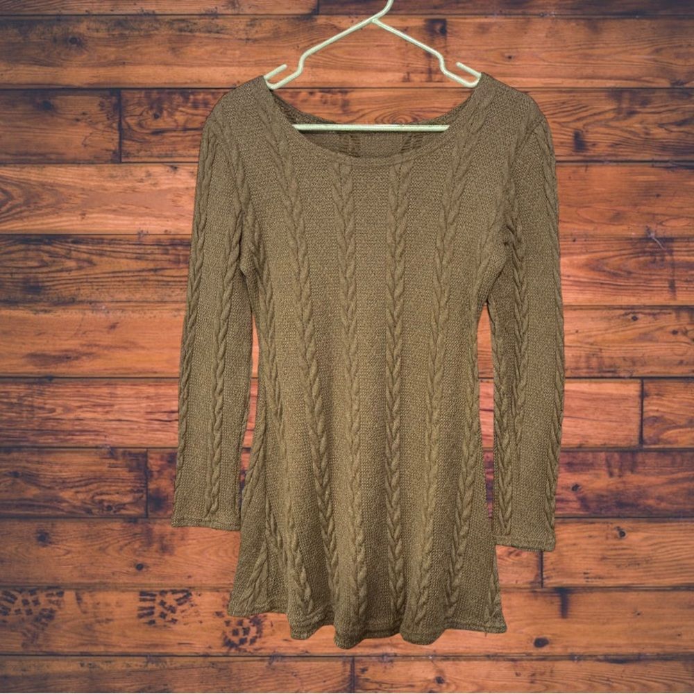 Other 3-D Knit Tan Sweater Dress Medium Size M / US 6-8 / IT 42-44 - 1 Thumbnail
