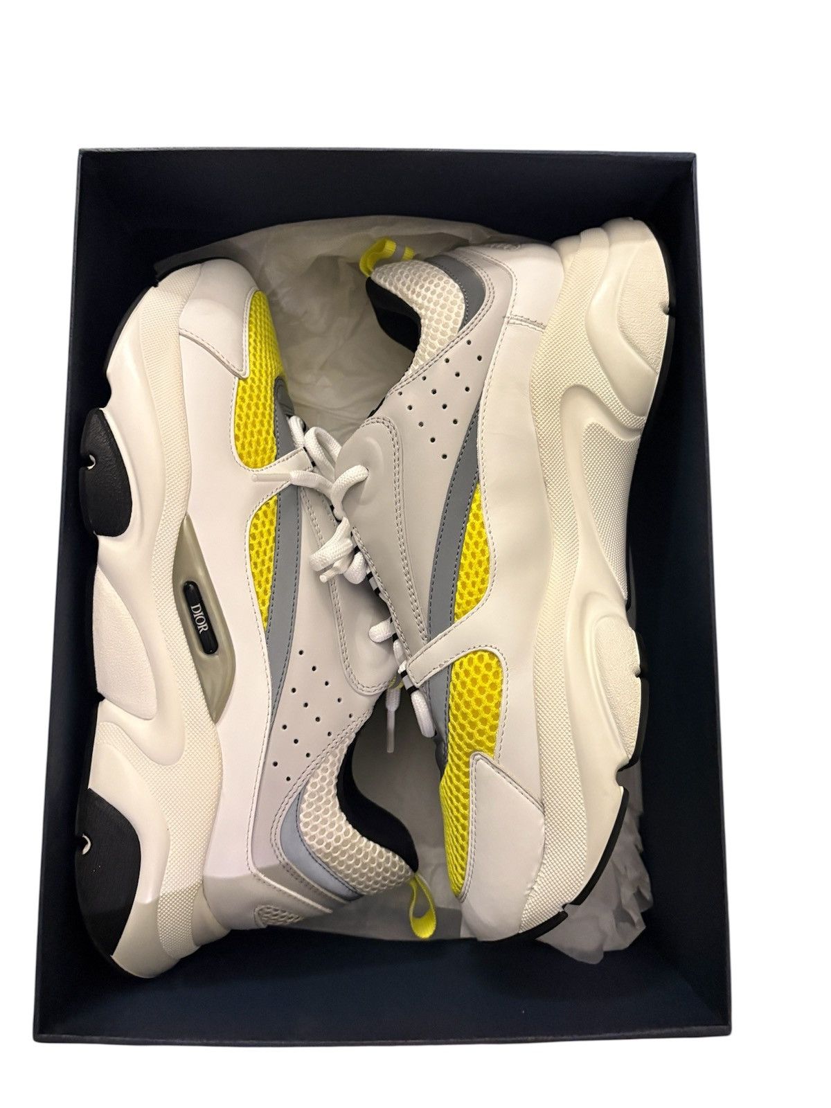 Dior Dior B22 White Yellow Size US 13 / EU 46 - 3 Thumbnail