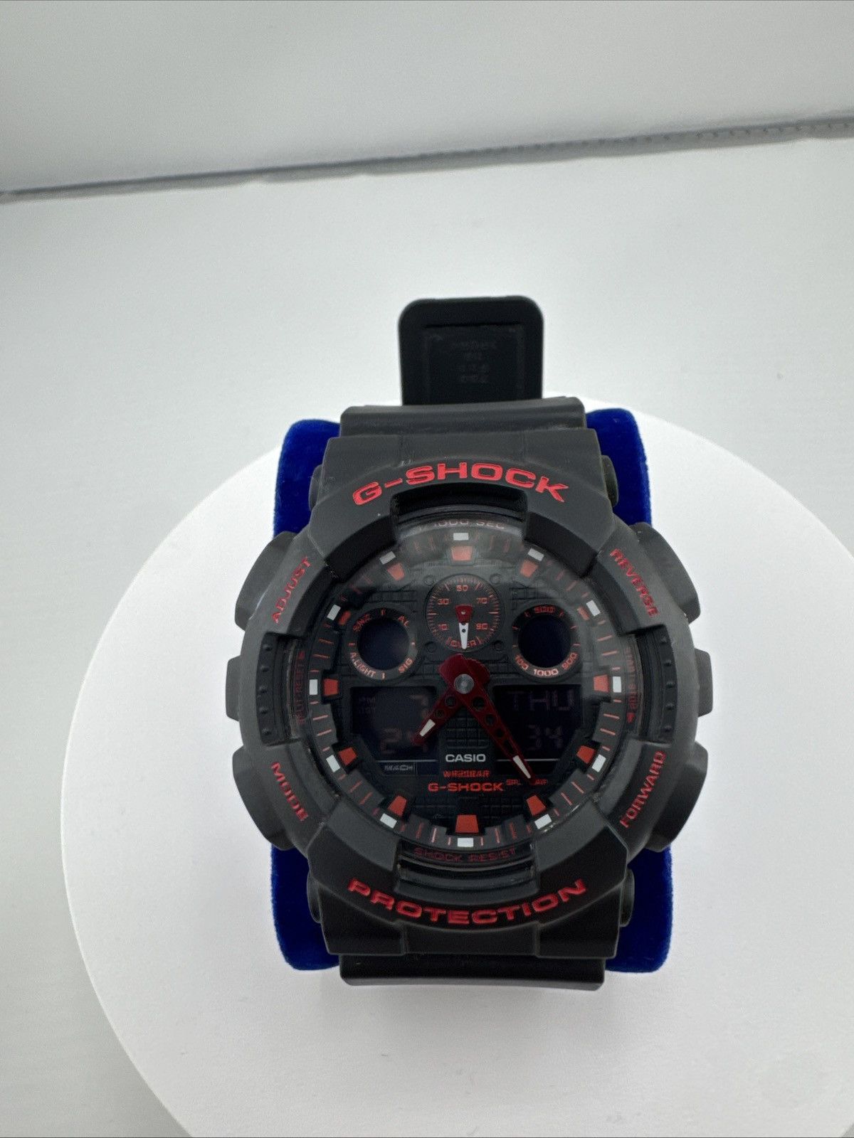 G Shock Casio G-Shock GA-100BNR-1AJF Quartz Rubber Sport Watch Size ONE SIZE - 1 Thumbnail