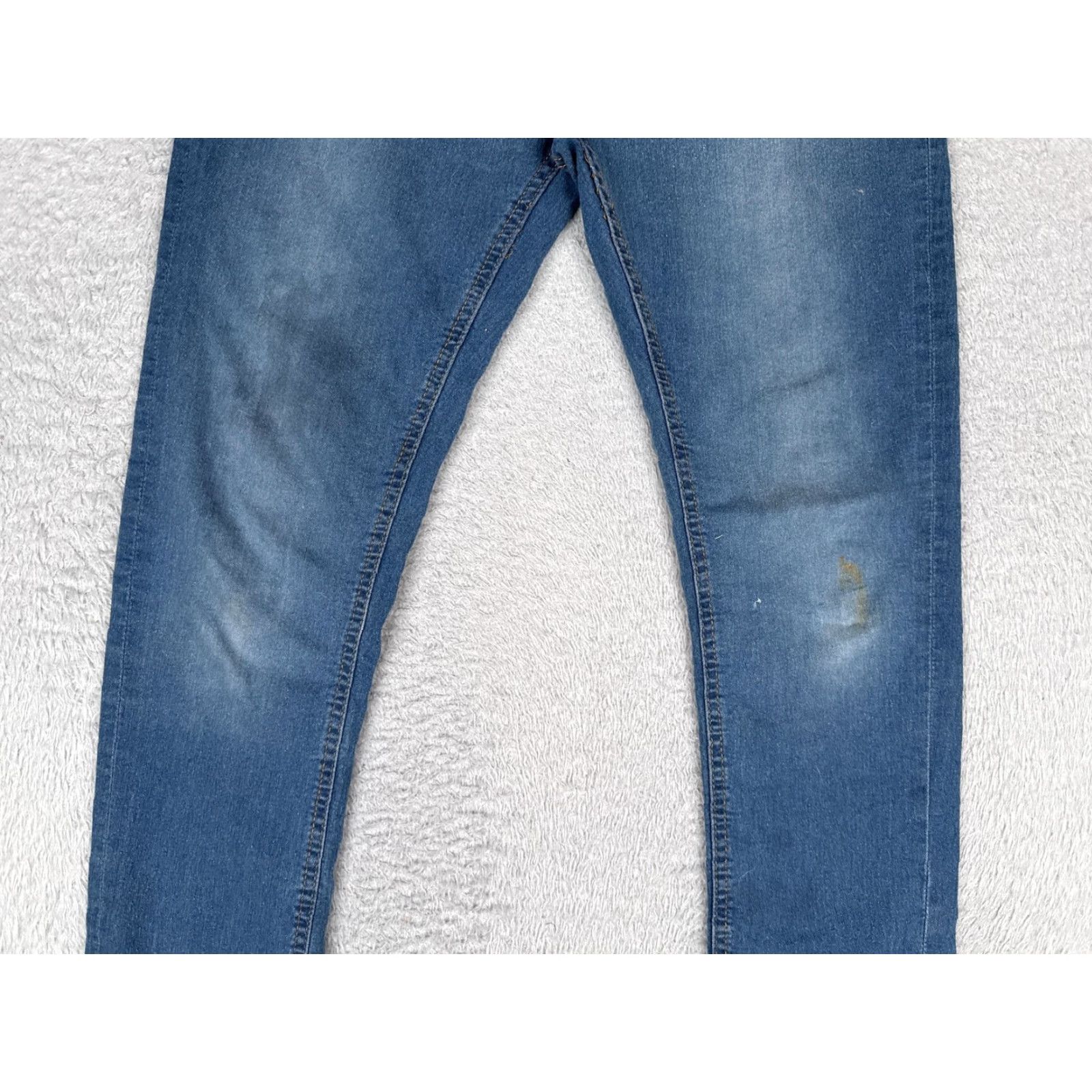 Vintage Copper & Oak Jeans Mens 32x30 Blue Slim Straight Leg Cotton Blend Medium Wash Size US 32 / EU 48 - 3 Thumbnail