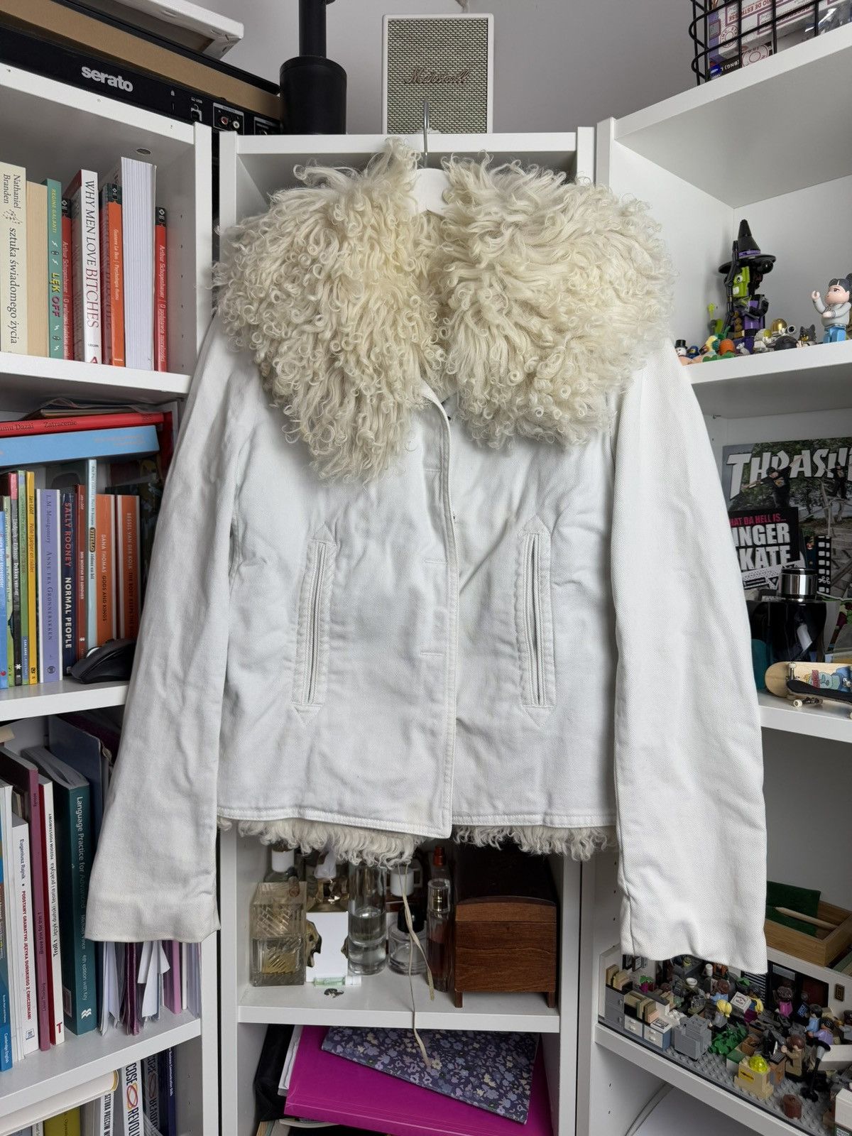 Vintage 2002 Gucci by Tom Ford Mongolian lab fur coat jacket