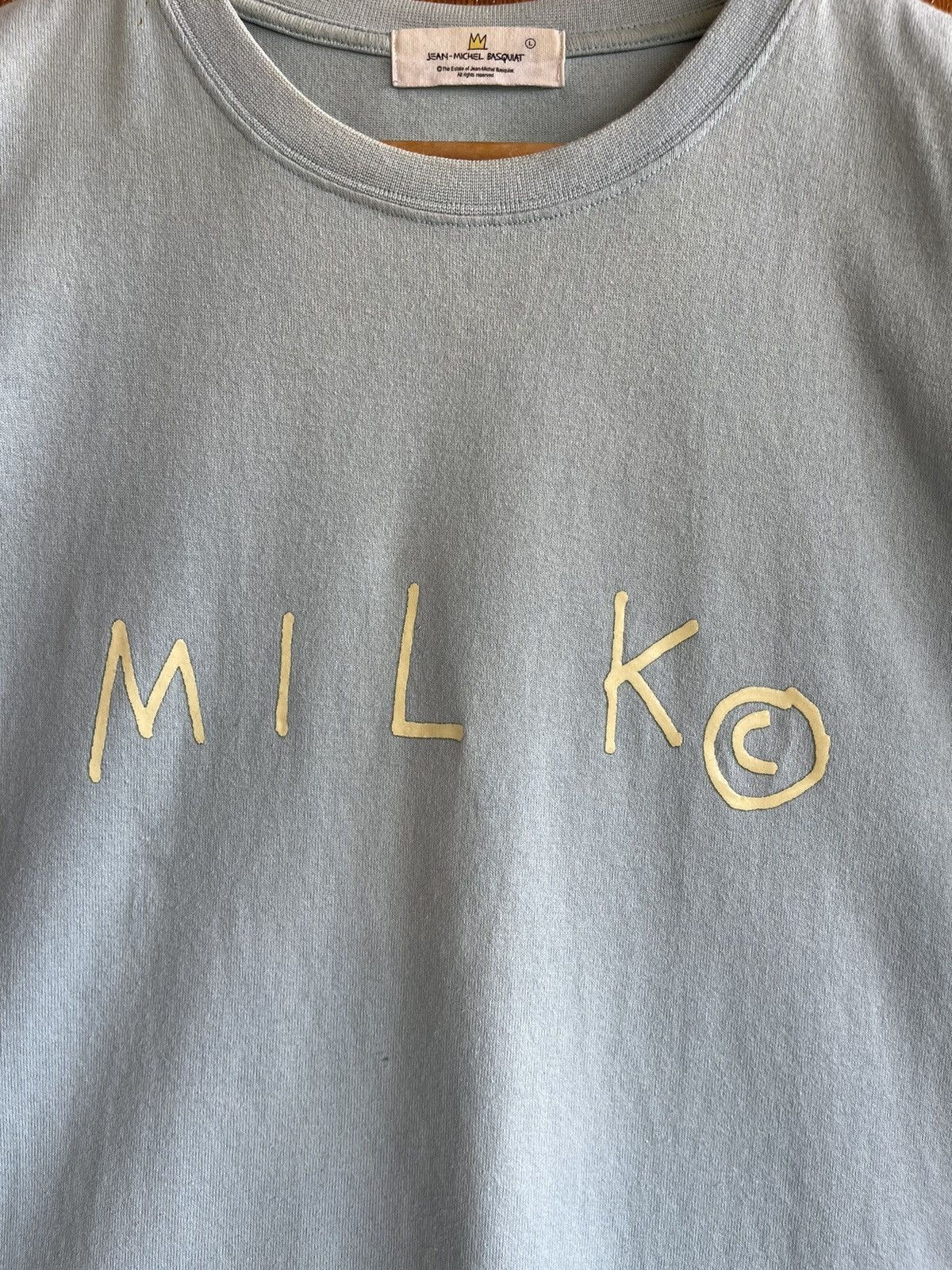 Jean-Michel Basquiat Vintage’y2k🔥JEAN MICHEL BASQUIAT🔥Milk Sun Faded Tshirt Size US L / EU 52-54 / 3 - 5 Thumbnail