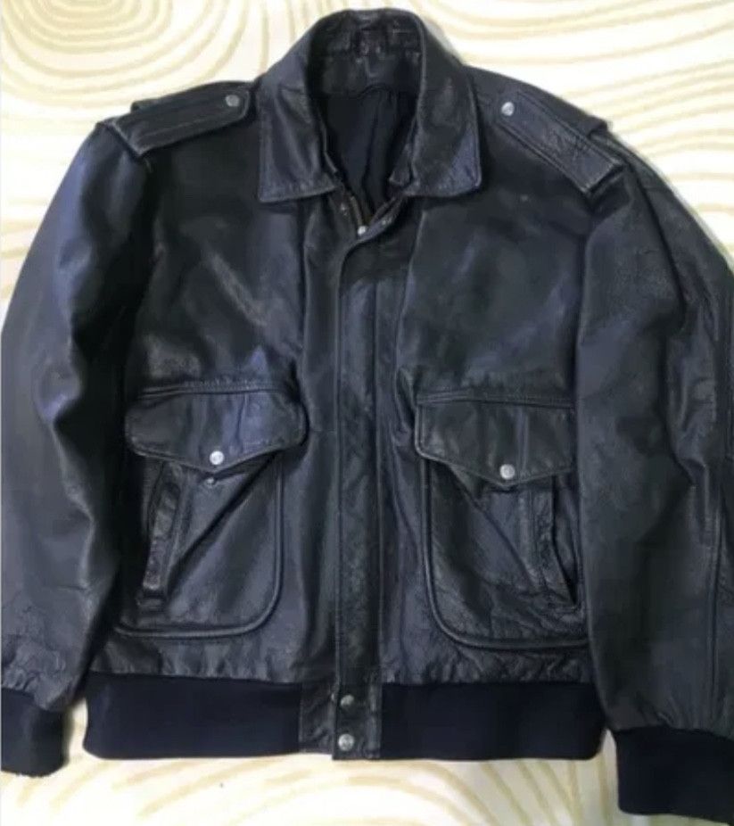 Vintage Vintage Leather Bomber, pilot Size US L / EU 52-54 / 3 - 1 Thumbnail