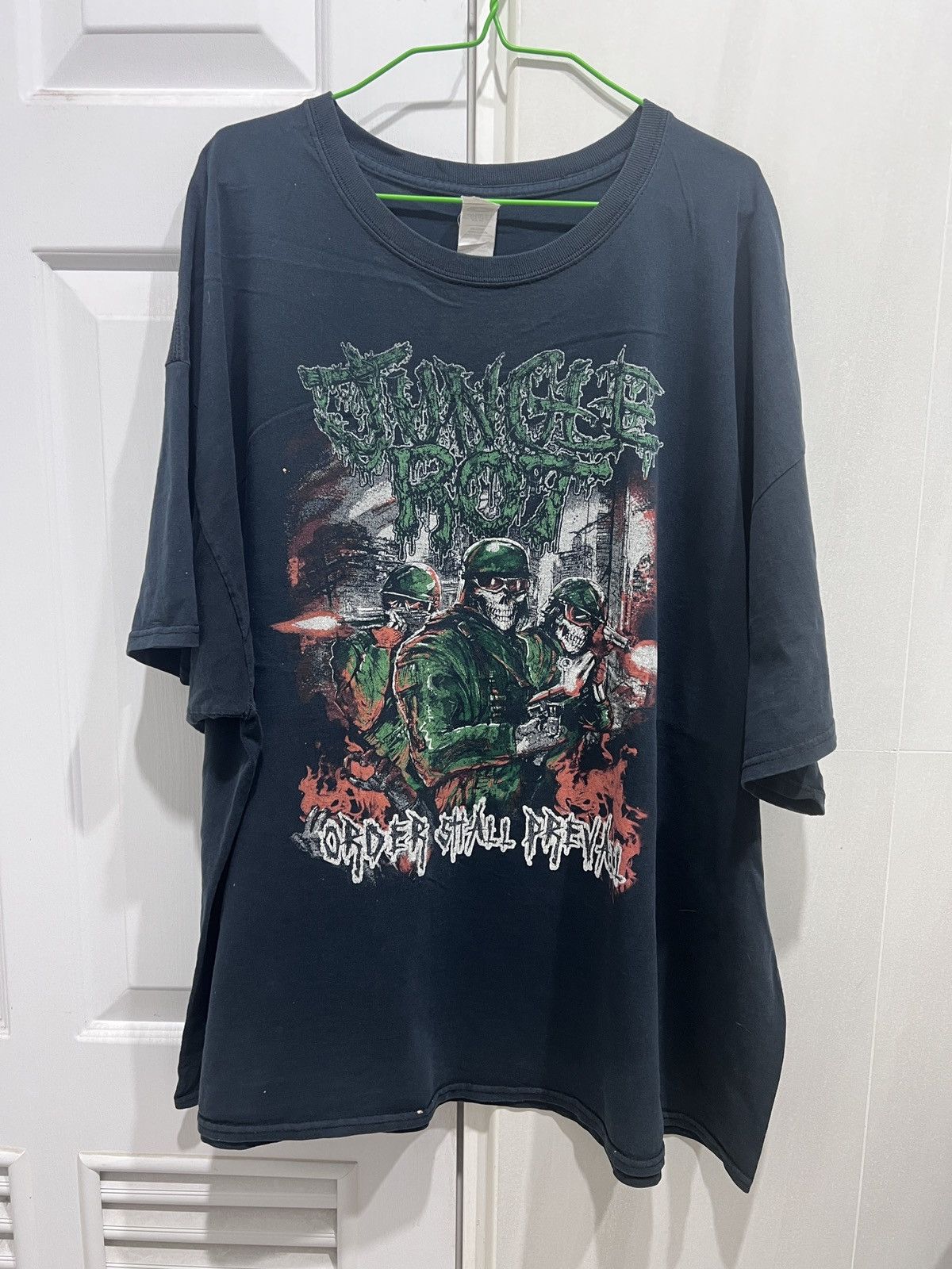 Band Tees Vintage Y2K Jungle Rot Tee 3XL Faded Oversized Death metal Size US XXL / EU 58 / 5 - 2 Thumbnail