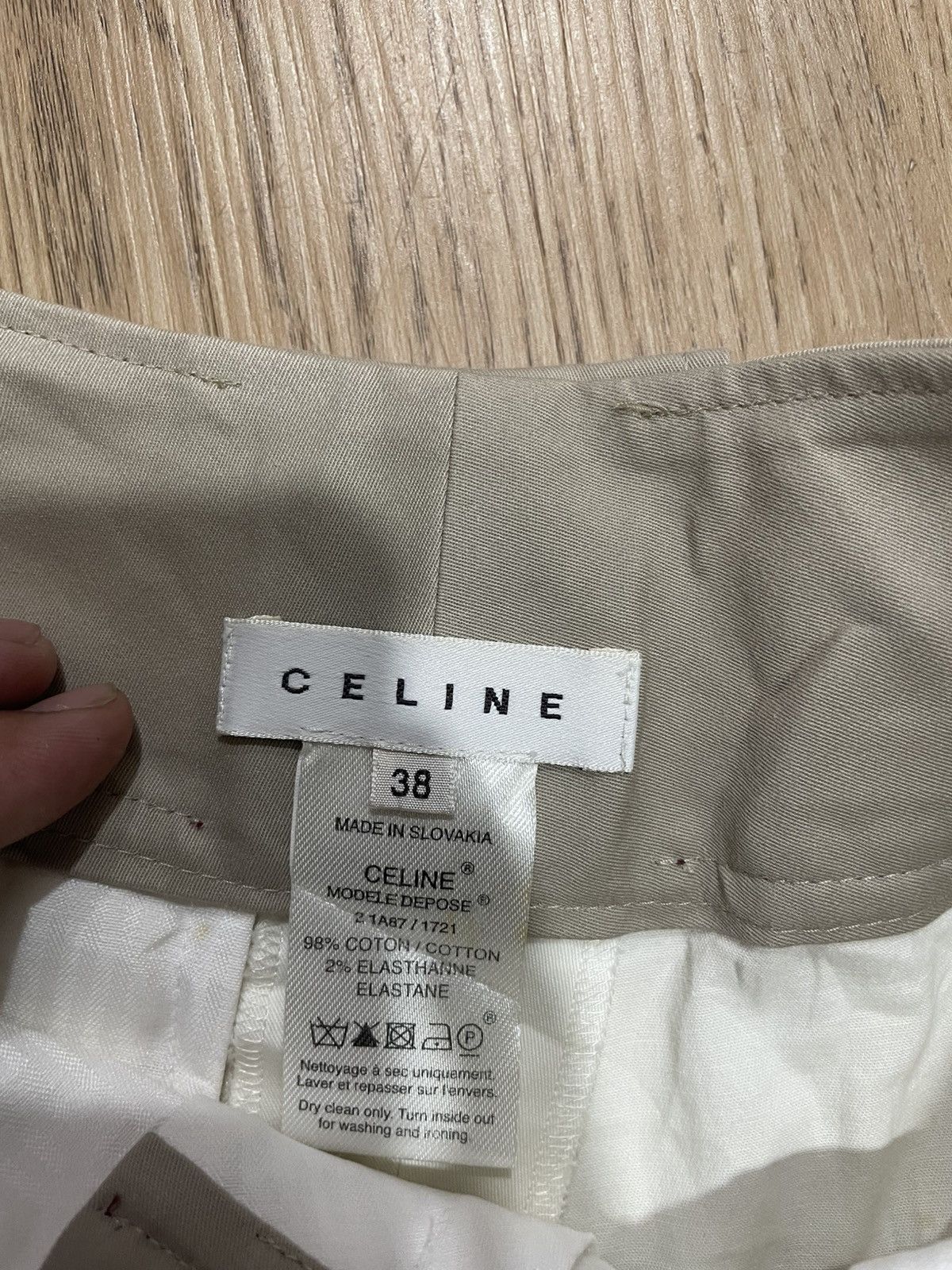 Celine Celine White Cream Shorts Size 28" / US 6 / IT 42 - 3 Thumbnail