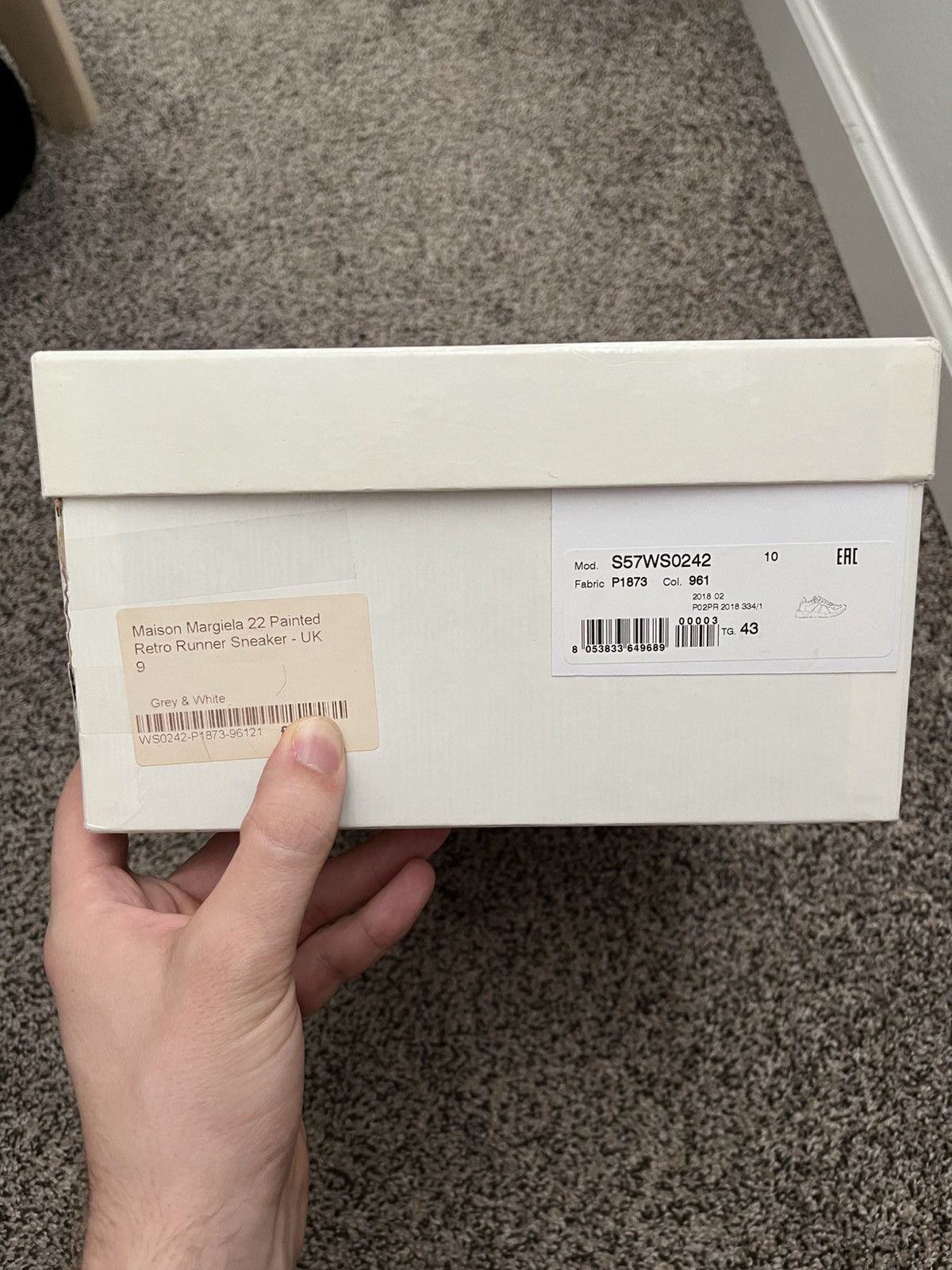 Maison Margiela MAISON MARGIELA 22 PAINTED RETRO RUNNER SNEAKER 43 Size US 10 / EU 43 - 14 Thumbnail
