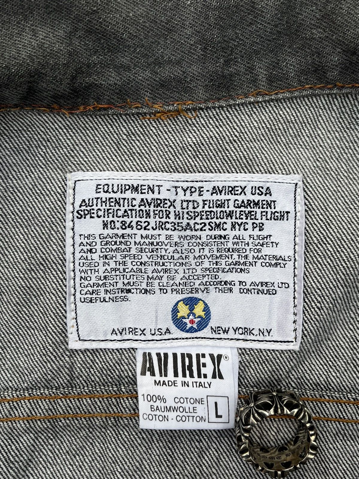 Avirex RARE VINTAGE AVIREX DENIM JACKET 🇺🇸 Size US S / EU 44-46 / 1 - 9 Thumbnail