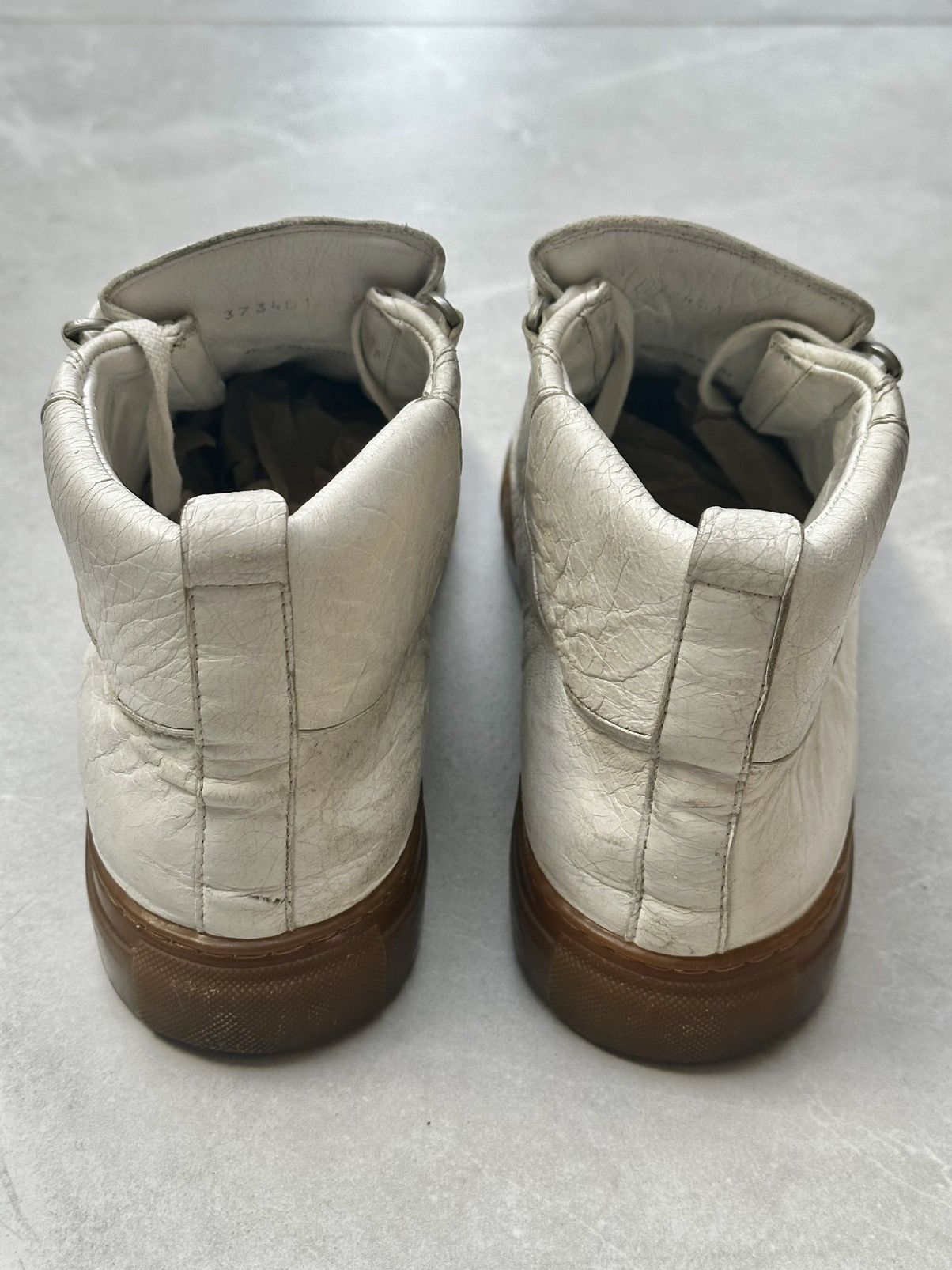 Balenciaga Balenciaga Arena High 43 EU White + Brown / Gum Sole Size US 11 / EU 44 - 8 Thumbnail
