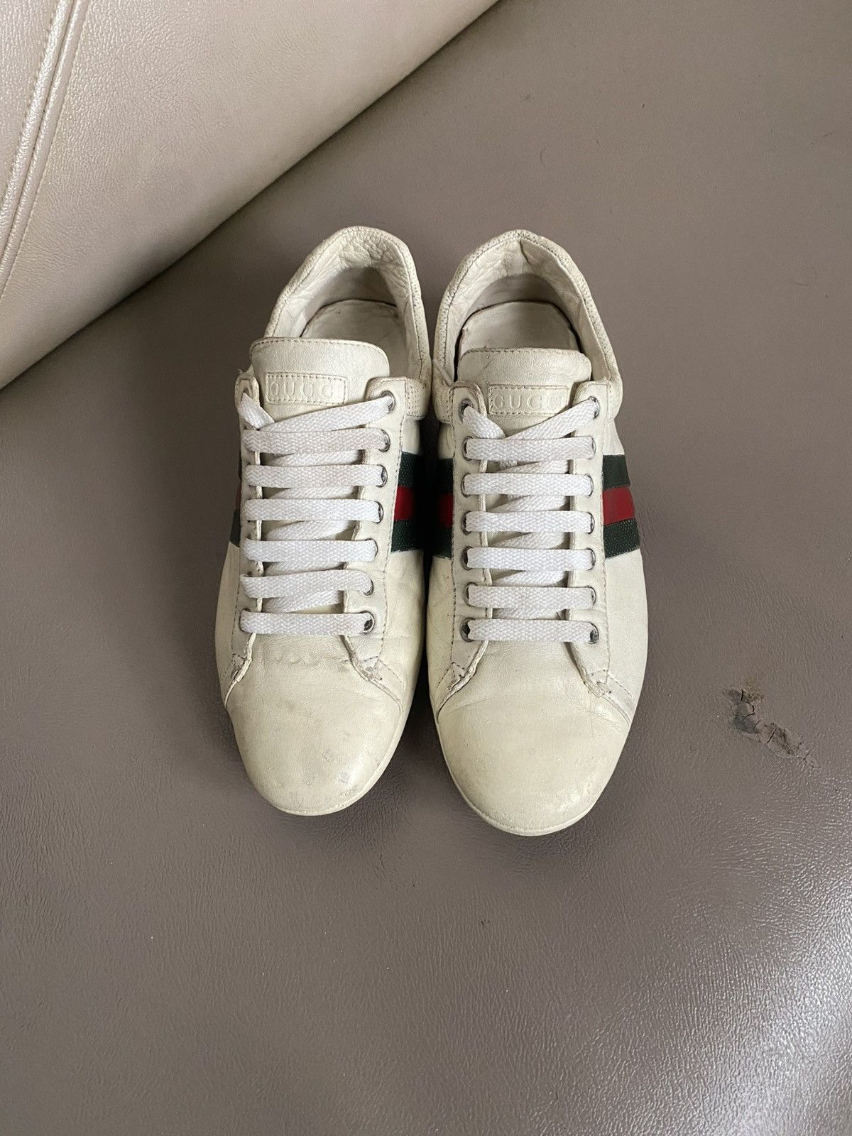 Gucci Gucci low trainers leather Size US 7.5 / EU 40-41 - 2 Thumbnail