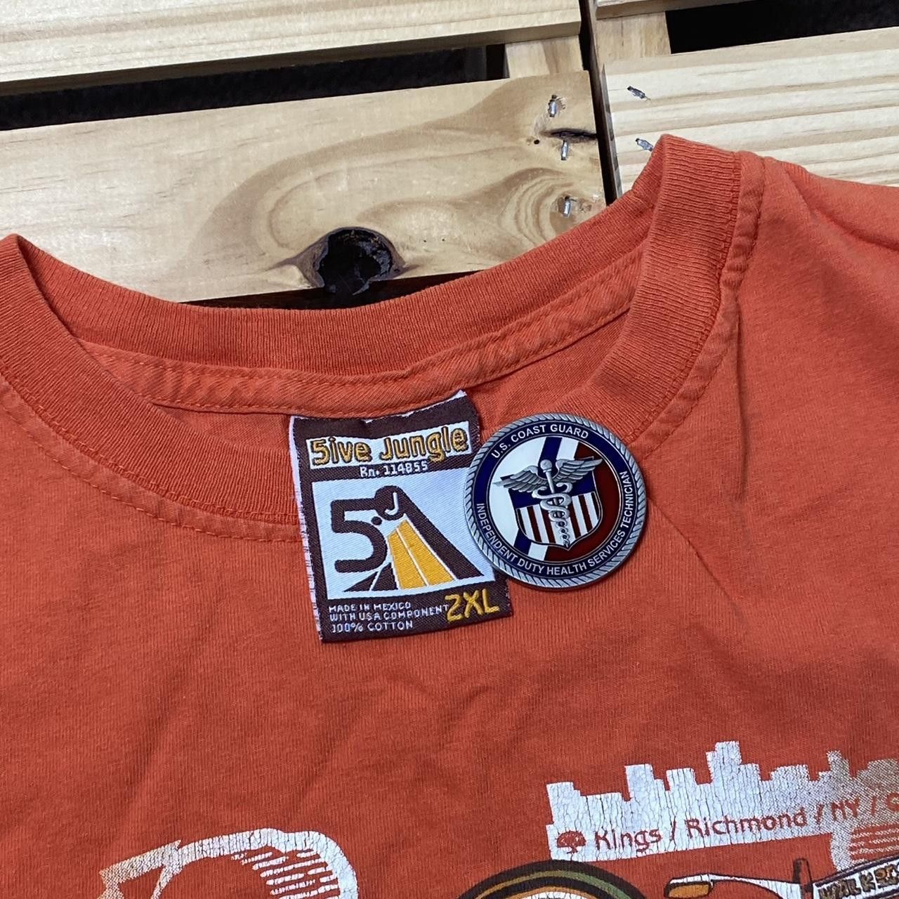 Other Vintage 5ive Jungle Orange Y2K Hip Hop Tee Size 2XL Size US XXL / EU 58 / 5 - 3 Thumbnail