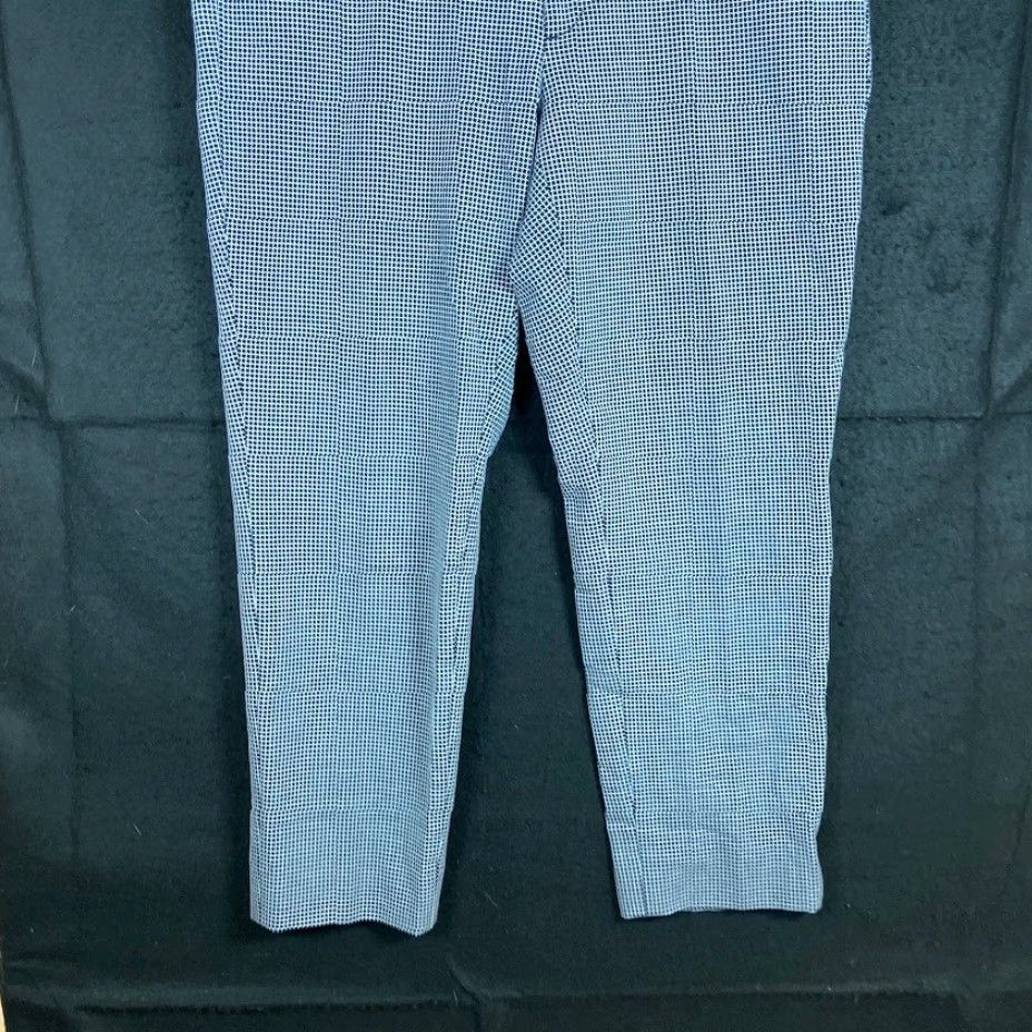 Banana Republic VINTAGE Banana Republic Womens Pants Argyle Diamond Sloan Crop Stretch 8P Black White Petite Pant Dress Pants 33in Waist, 23in Inseam Womens Size 30" / US 8 / IT 44 - 3 Thumbnail