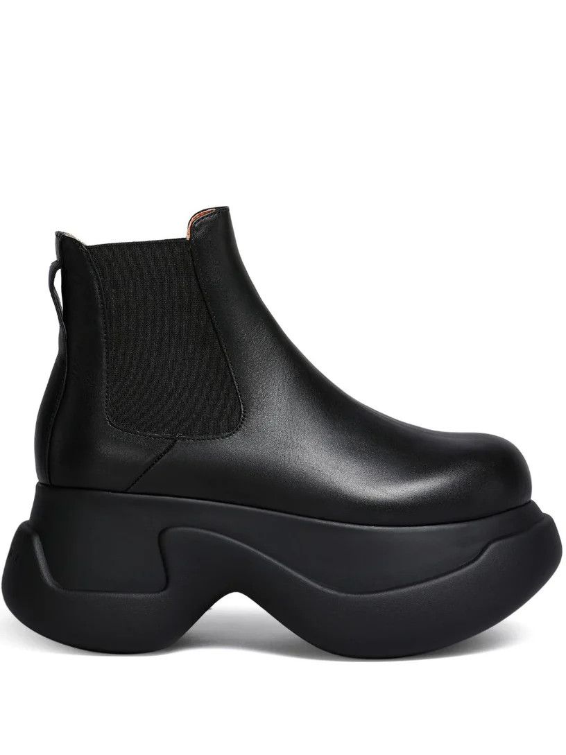 Marni o1w1db10125 Aras Chelsea Boots in Black Size US 7 / IT 37 - 1 Thumbnail
