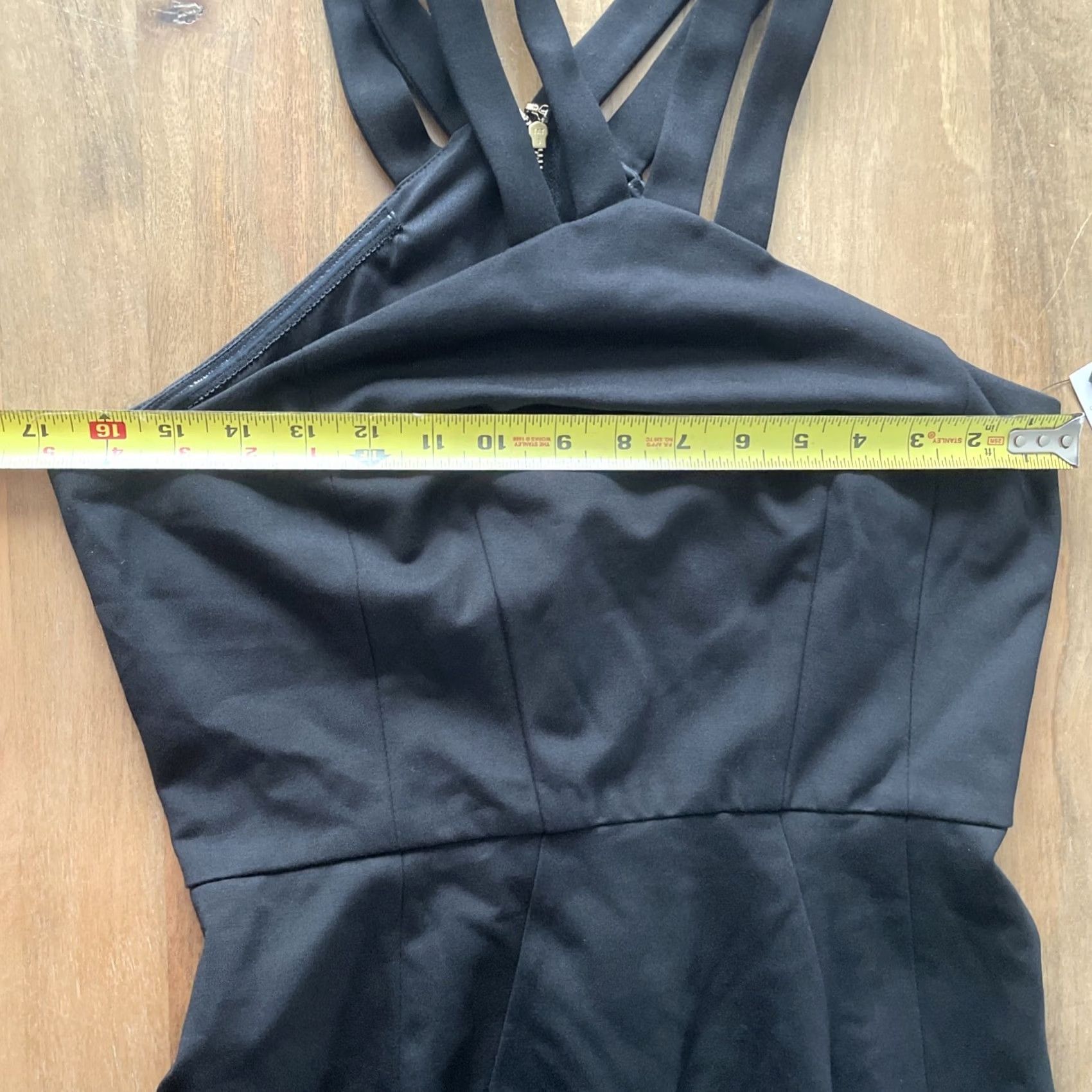 Vintage Cynthia Steffe Sheath Dress Womens Size 6 Black Halter Sleeveless Cocktail NWT Size M / US 6-8 / IT 42-44 - 7 Thumbnail