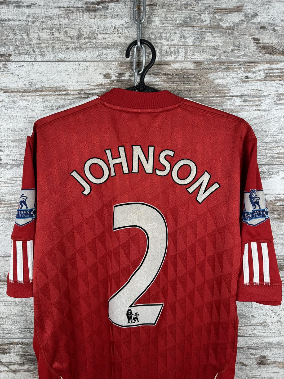 Adidas Mens Vintage Adidas Liverpool FC Johnson 2 T-shirt jersey Size US M / EU 48-50 / 2 - 15 Thumbnail