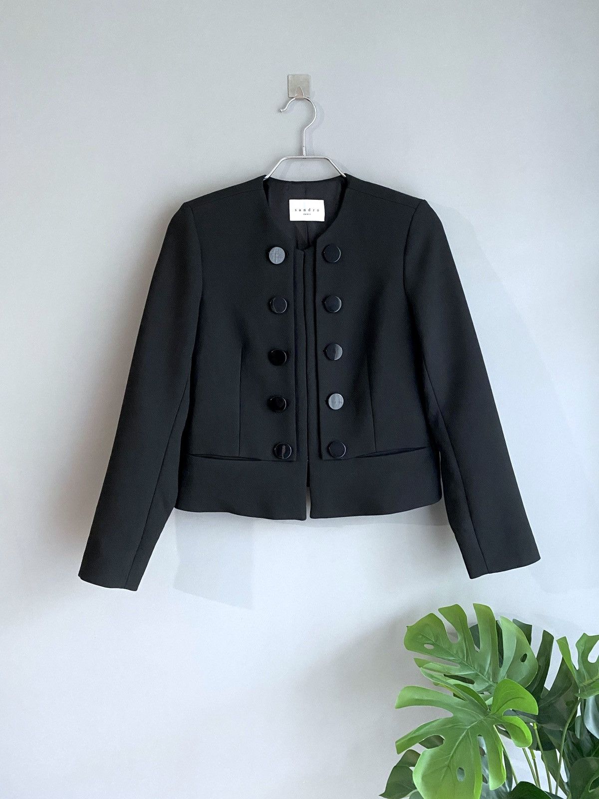 Designer × Sandro Sandro Paris Women's Black Blazer, Size 38 / S-M Size M / US 6-8 / IT 42-44 - 1 Thumbnail