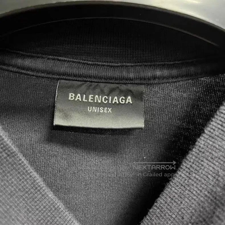 Balenciaga Balenciaga Black Paris Print Short Sleeve T-shirt. Size US L / EU 52-54 / 3 - 3 Thumbnail