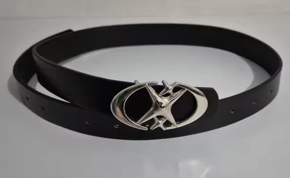 Japanese Brand Stylish Oval Cross Metal Buckle Belt Size 40 - 2 Thumbnail