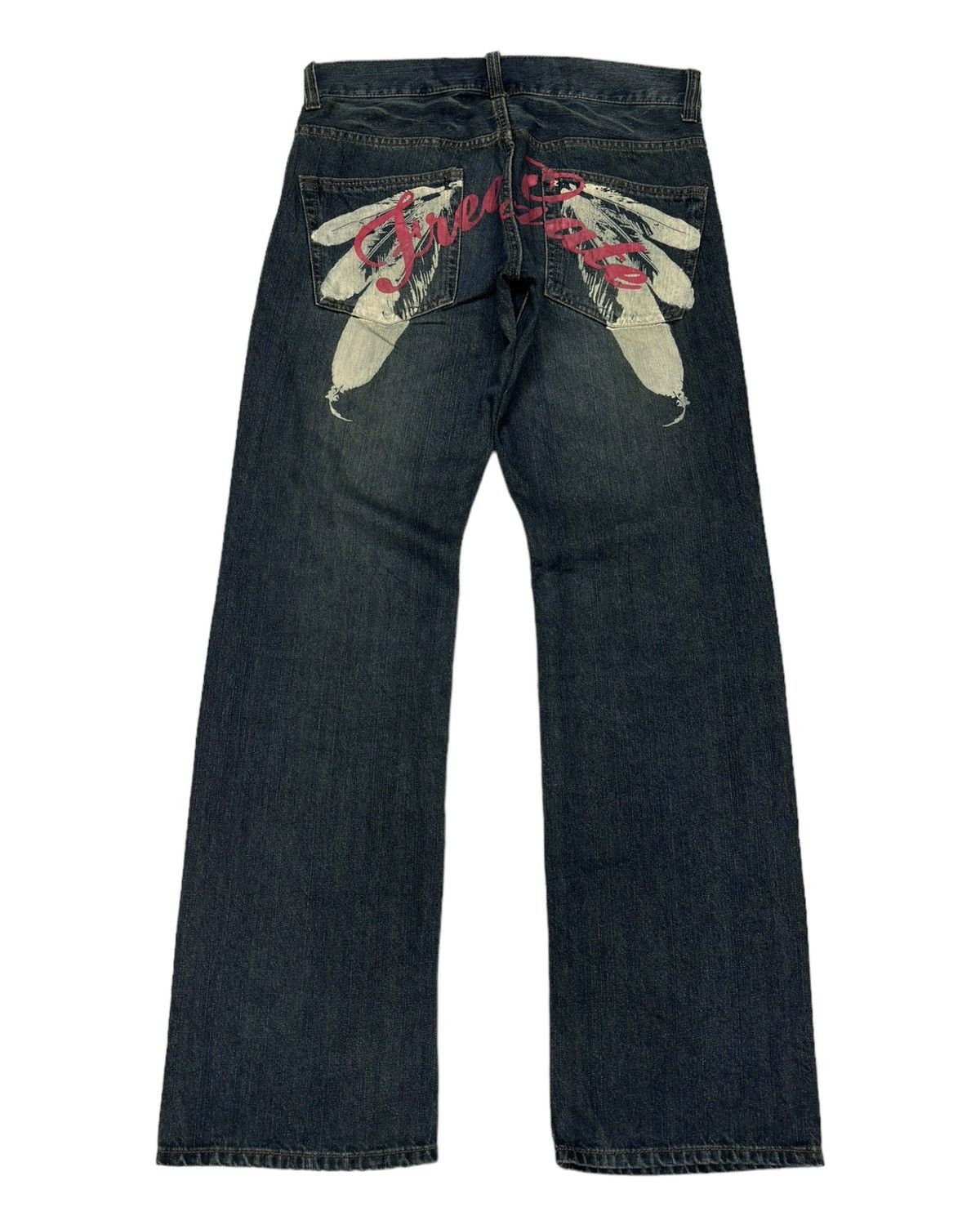 If Six Was Nine RARE VINTAGE HAND TAILORED DENIM FREE GATE DISTRESS DENIM Size US 32 / EU 48 - 7 Thumbnail