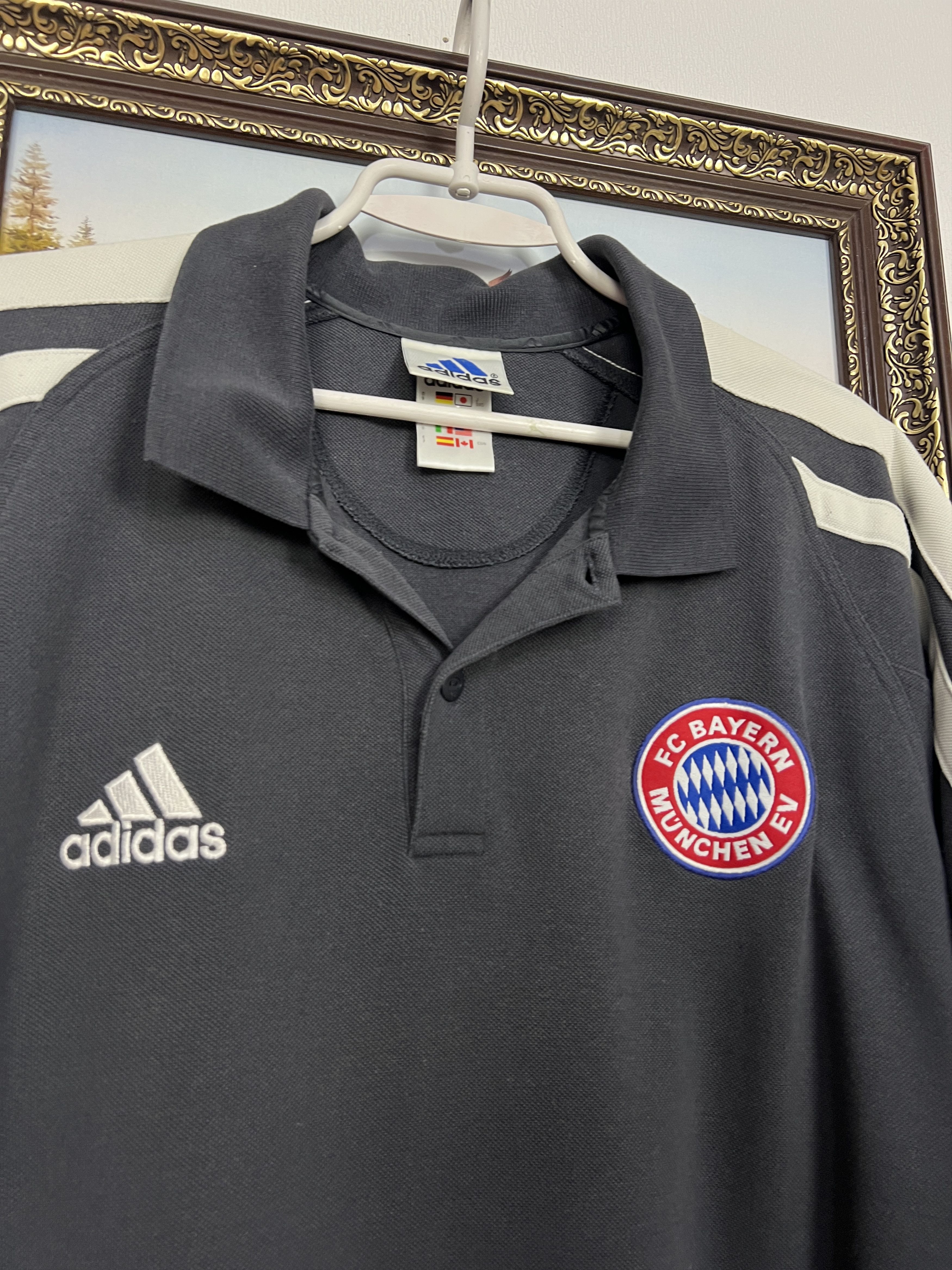 Adidas Bayern Munich Football Train Polo Shirt Jersey Trikot Size US XL / EU 56 / 4 - 3 Thumbnail