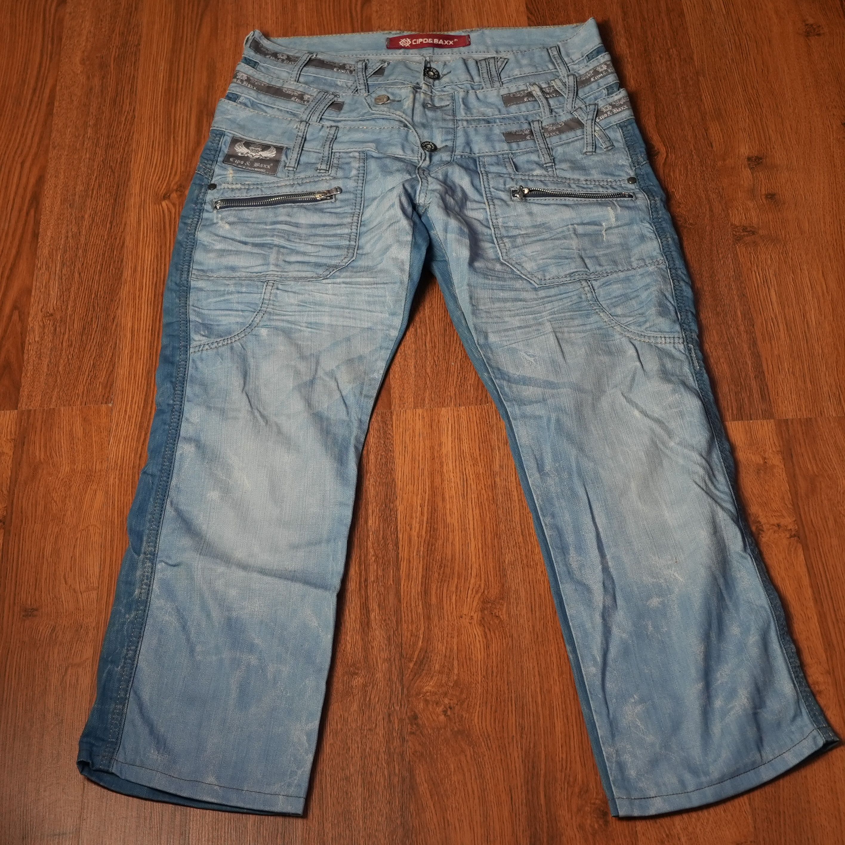 Vintage Rare PPFM style Triple double Waist two tone archive jeans