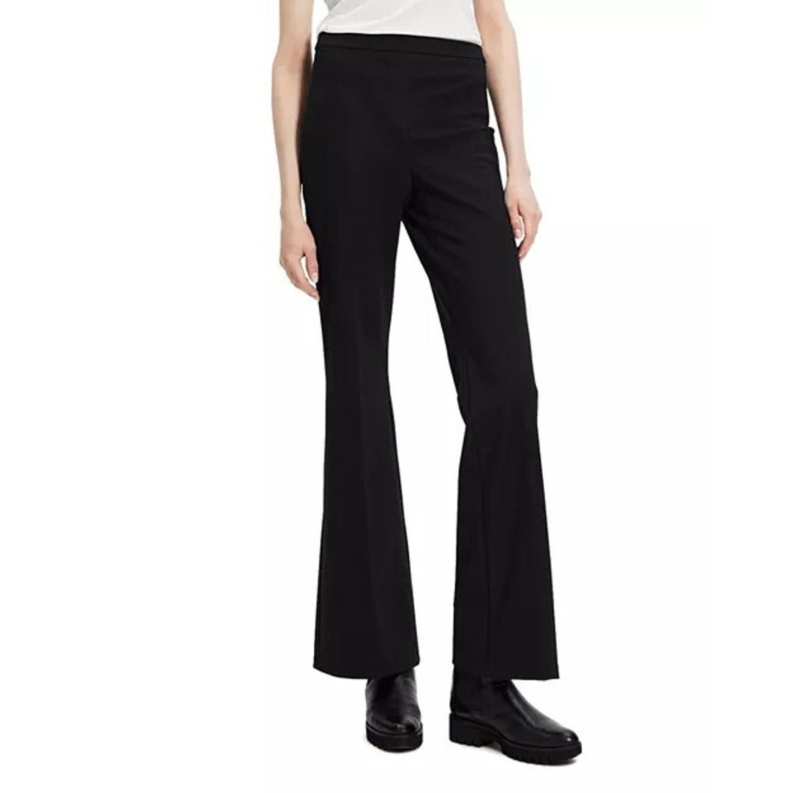 Theory Theory Women High Waist Pull On Flared Pant Size 38 A000516 Size 38" / US 16 / IT 52 - 1 Thumbnail