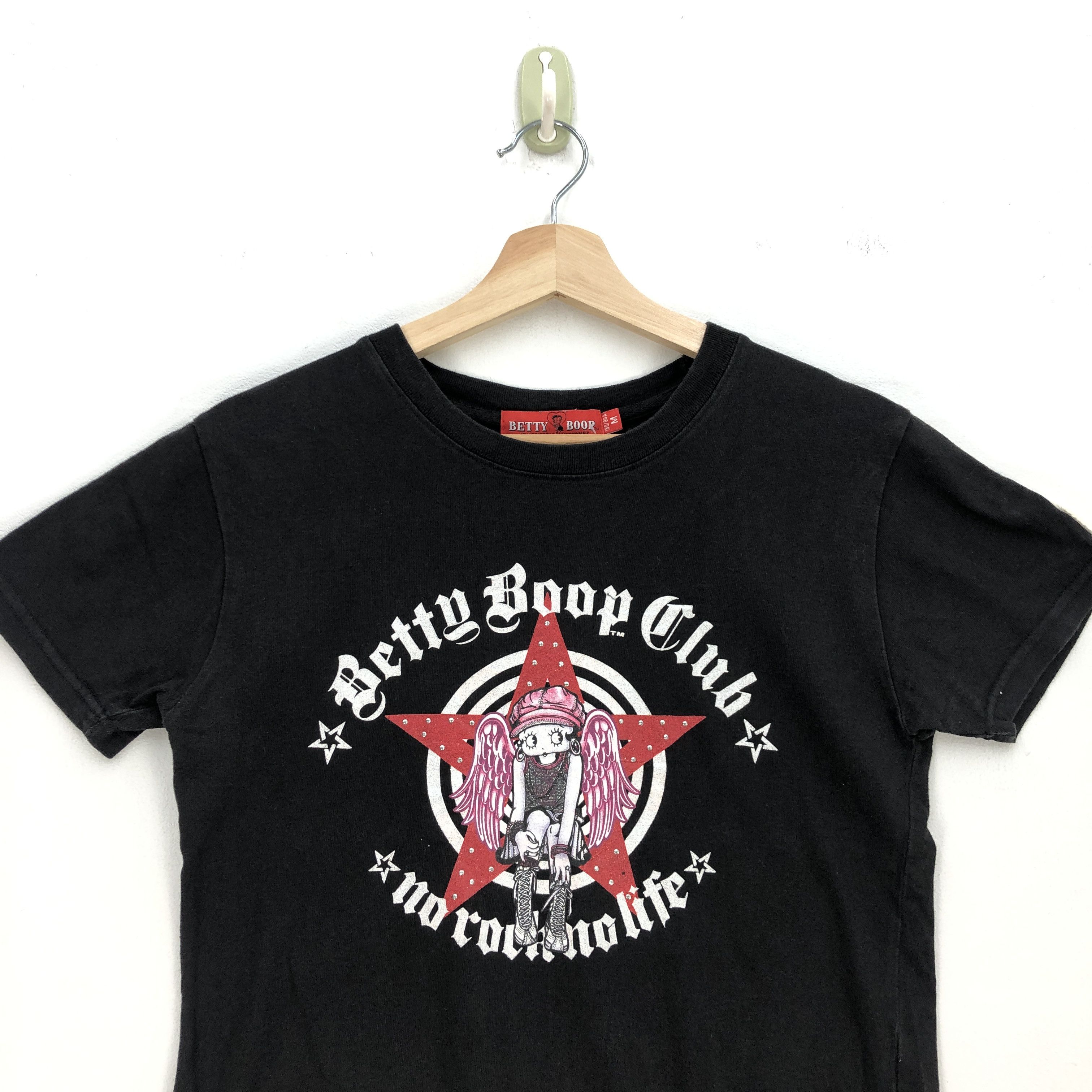 Anime Vintage Y2k Betty Boop T Shirt Anime Cartoon Crewneck Tees Size XS / US 0-2 / IT 36-38 - 2 Thumbnail