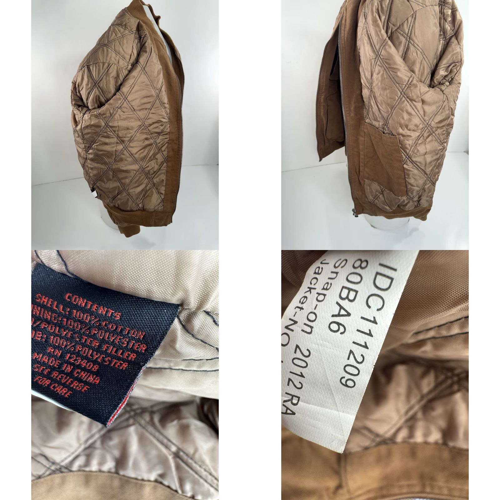 Vintage SNAP ON - Limited Edition Zip Canvas Embroidered L Work Jacket Mens Brown 90s Tools Patch Embroidered Zip Jacket Size US L / EU 52-54 / 3 - 8 Thumbnail