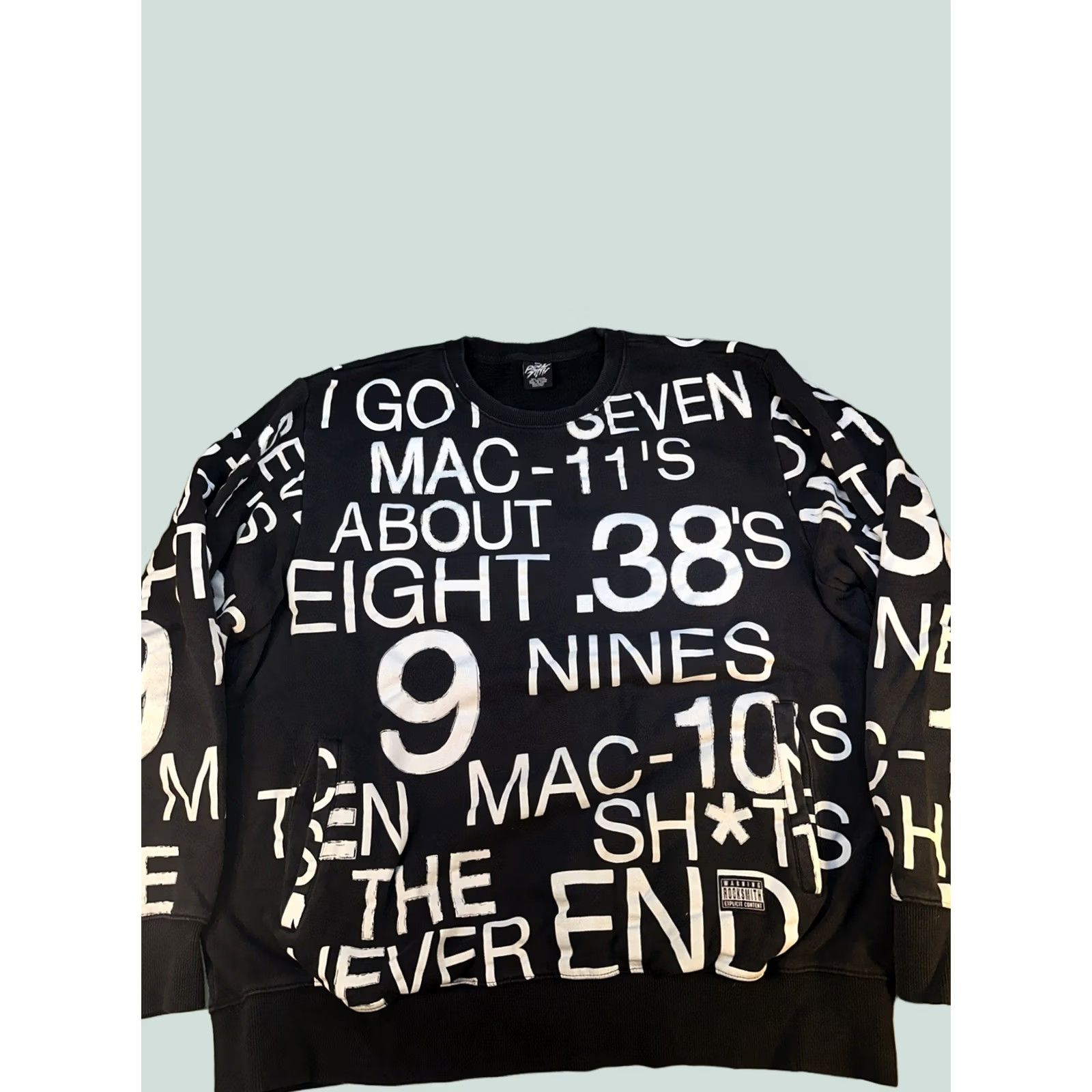 Vintage Rock Smith Graphic Crewneck Sweatshirt 3XL Y2K Hip Hop Streetwear Size US XXL / EU 58 / 5 - 1 Thumbnail