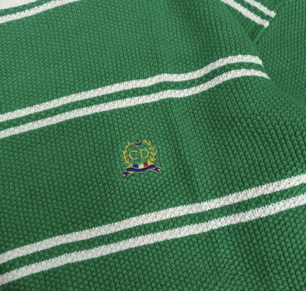 Dior Vintage Christian Dior Striped Green White Knitwear Size US S / EU 44-46 / 1 - 4 Thumbnail