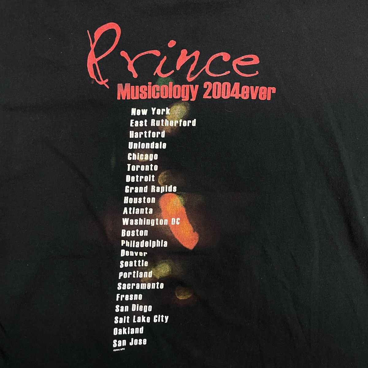 Vintage VTG Prince Musicology 2004ever Tour T-Shirt Size US L / EU 52-54 / 3 - 6 Thumbnail