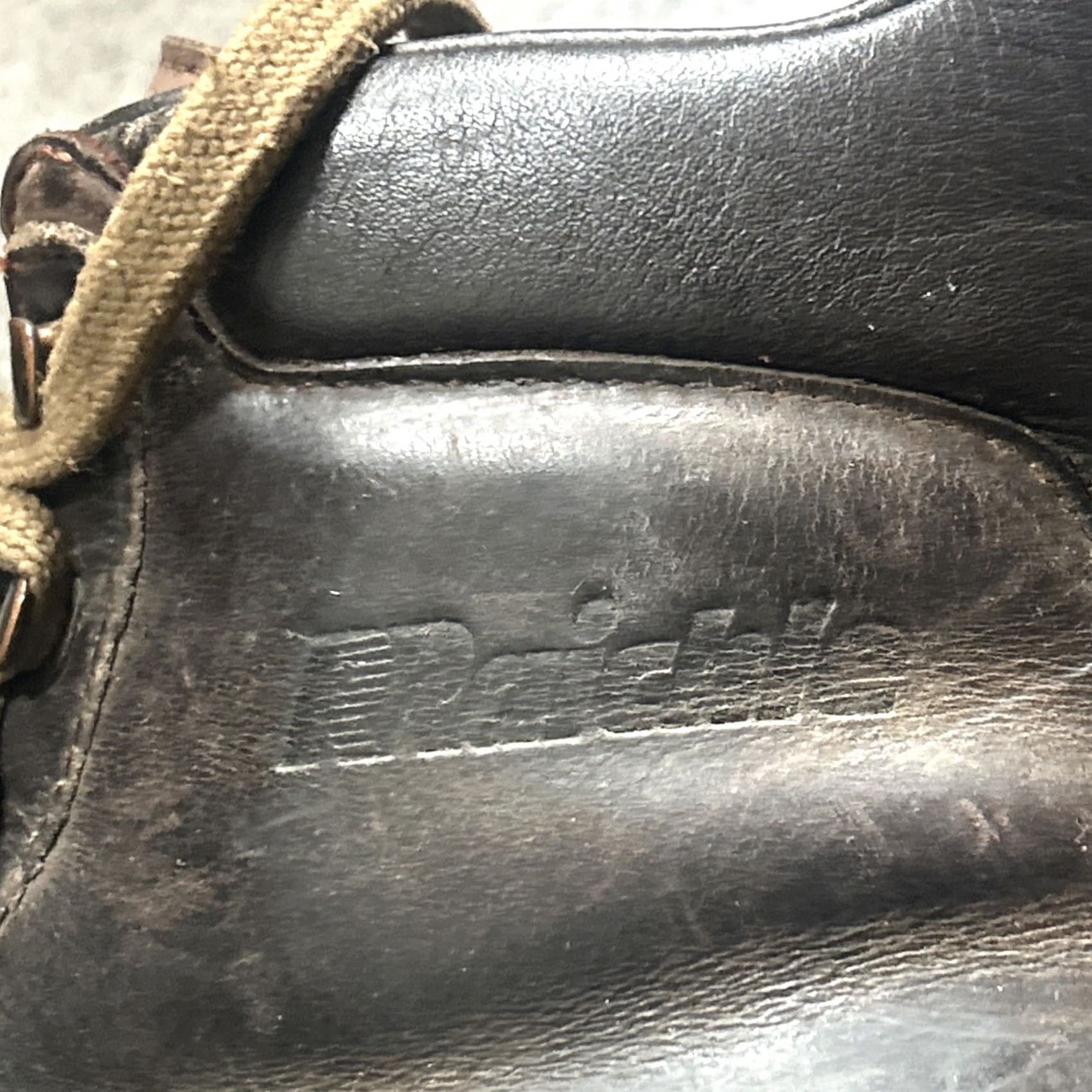 Vibram VINTAGE Raichle Mountaineering Boots Men 8.5 M Women 10.5 M Brown Leather W Vibram Soles Mens Girls Womens Boots Size US 11 / IT 41 - 4 Thumbnail