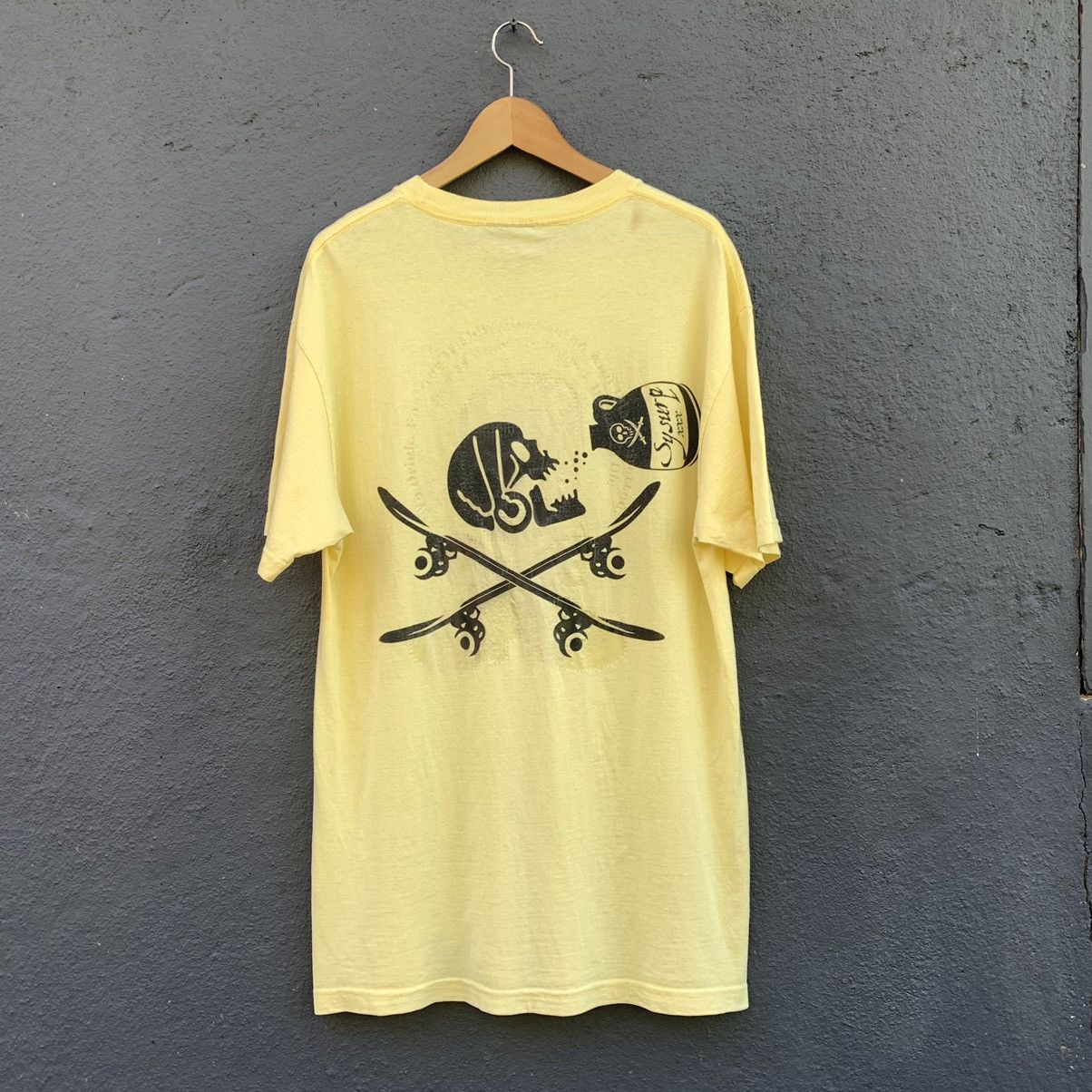 image of Made In USA x Skategang Vintage Y2K Dr!sue Skateboard Tee in Yellow, Men's (Size Large)