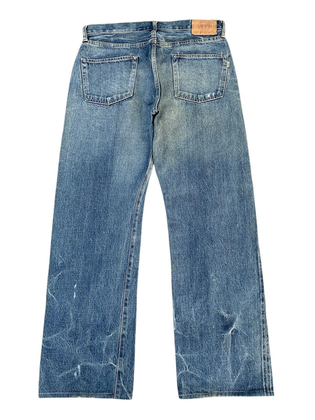 OMNIGOD VINTAGE OMNIGOD 5009 SELVEDGE JAPANESE DISTRESSED DENIM Size US 33 - 2 Thumbnail