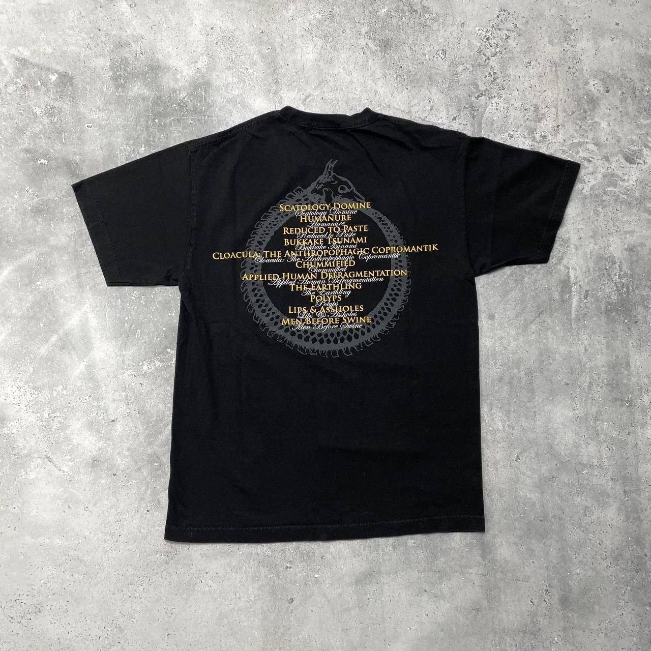 Band Tees Cattle Decapitation Humanure Deathgrind Band T Shirt Black M Size US M / EU 48-50 / 2 - 2 Thumbnail
