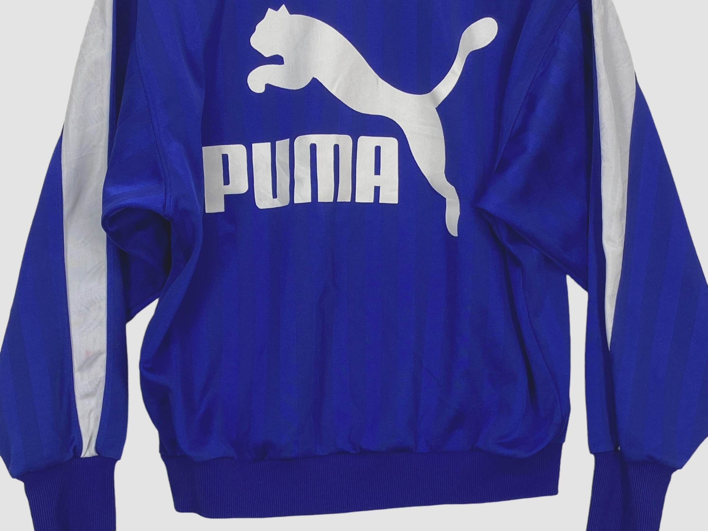 Puma × Vintage Vintage Puma 90s Blue Track Jacket – Retro Sportswear Zip-Up Size US XXS / EU 40 - 7 Thumbnail