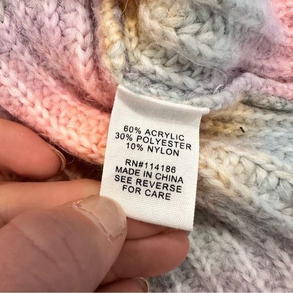 Other Adyson Parker Unicorn Rainbow Knit Cowl Neck Sweater​​​​ Size L / US 10 / IT 46 - 6 Thumbnail