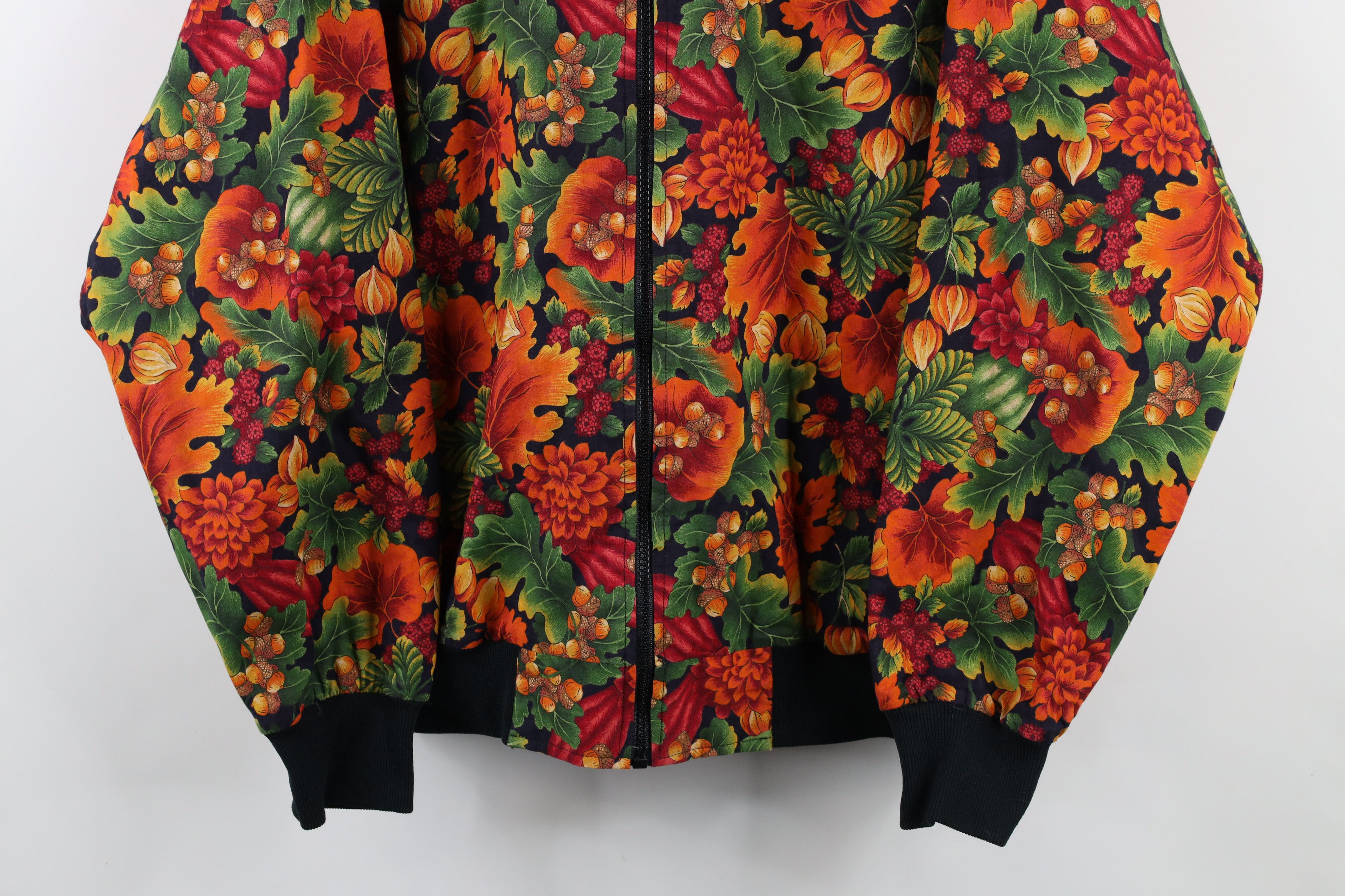 Vintage Vintage 90s Streetwear Reversible Autumn Bomber Jacket Size 3XL / US 20-22 - 3 Thumbnail