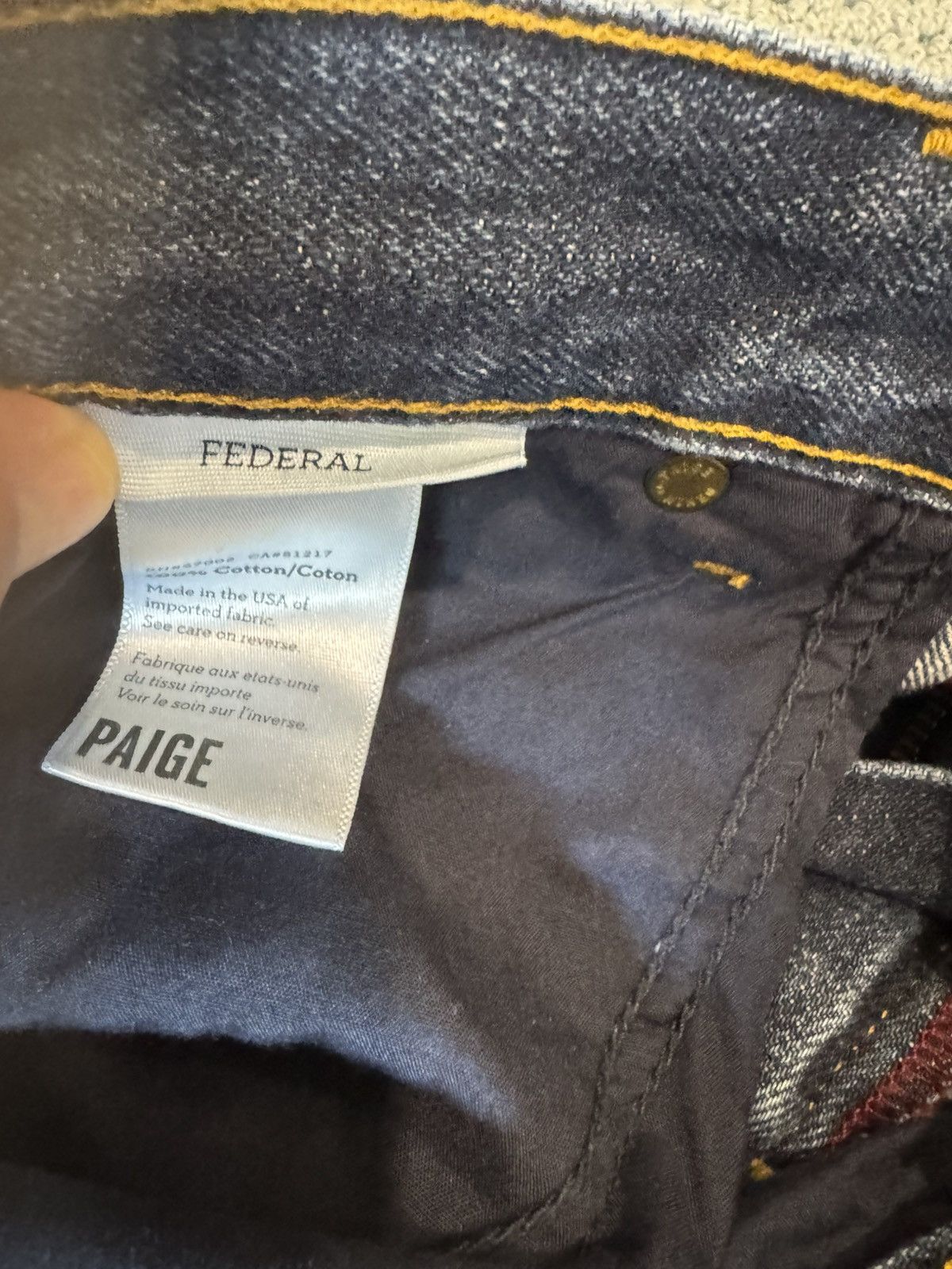 Paige Paige Federal slim straight distressed denim $219 Size US 32 / EU 48 - 6 Thumbnail