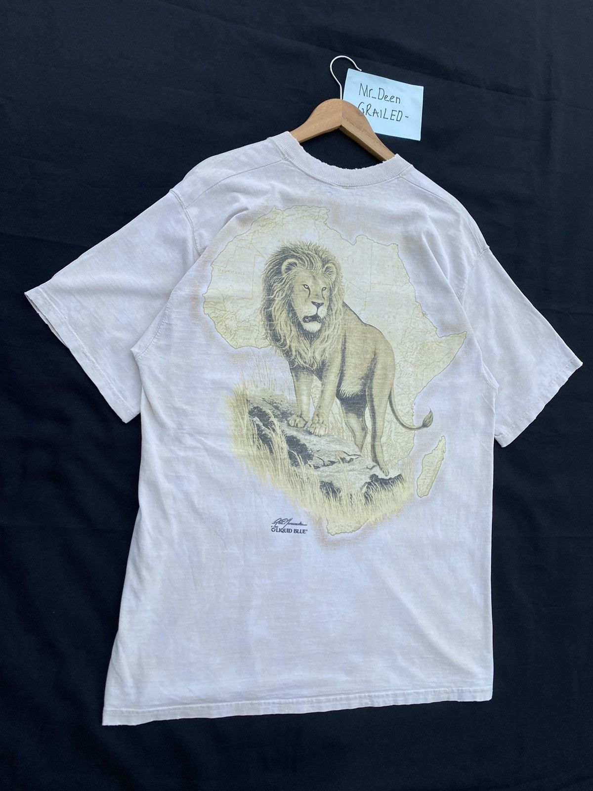 Liquid Blue Rare Vintage Liquid Blue Lion Head Printed Tshirt Size US L / EU 52-54 / 3 - 20 Thumbnail