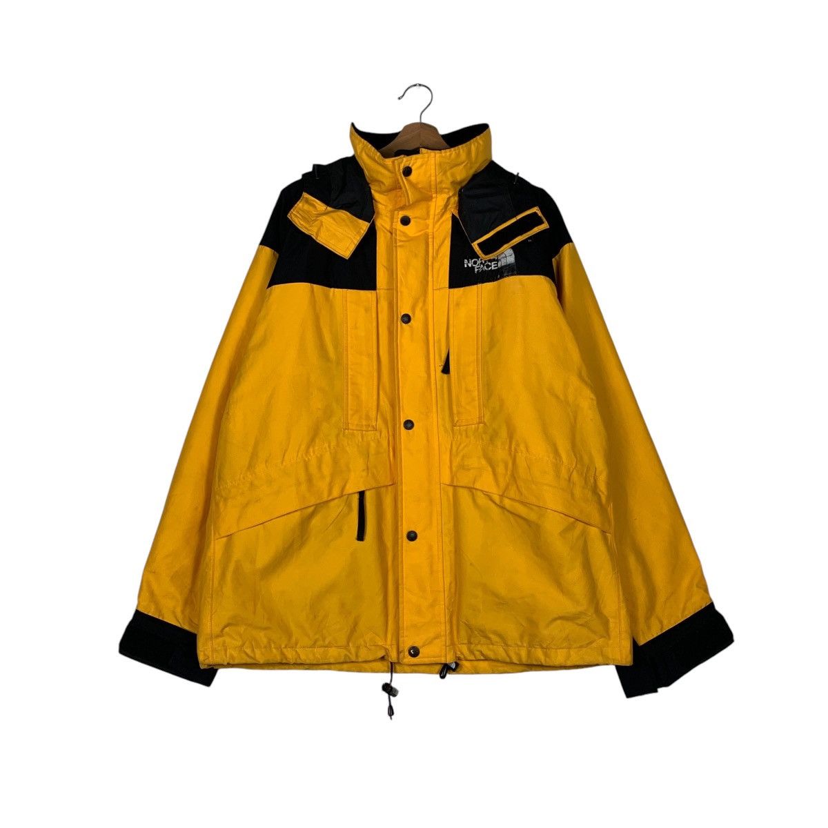 The North Face THE NORTH FACE Goretex Yellow Hooded Jacket #1420-C64 Size US L / EU 52-54 / 3 - 1 Thumbnail