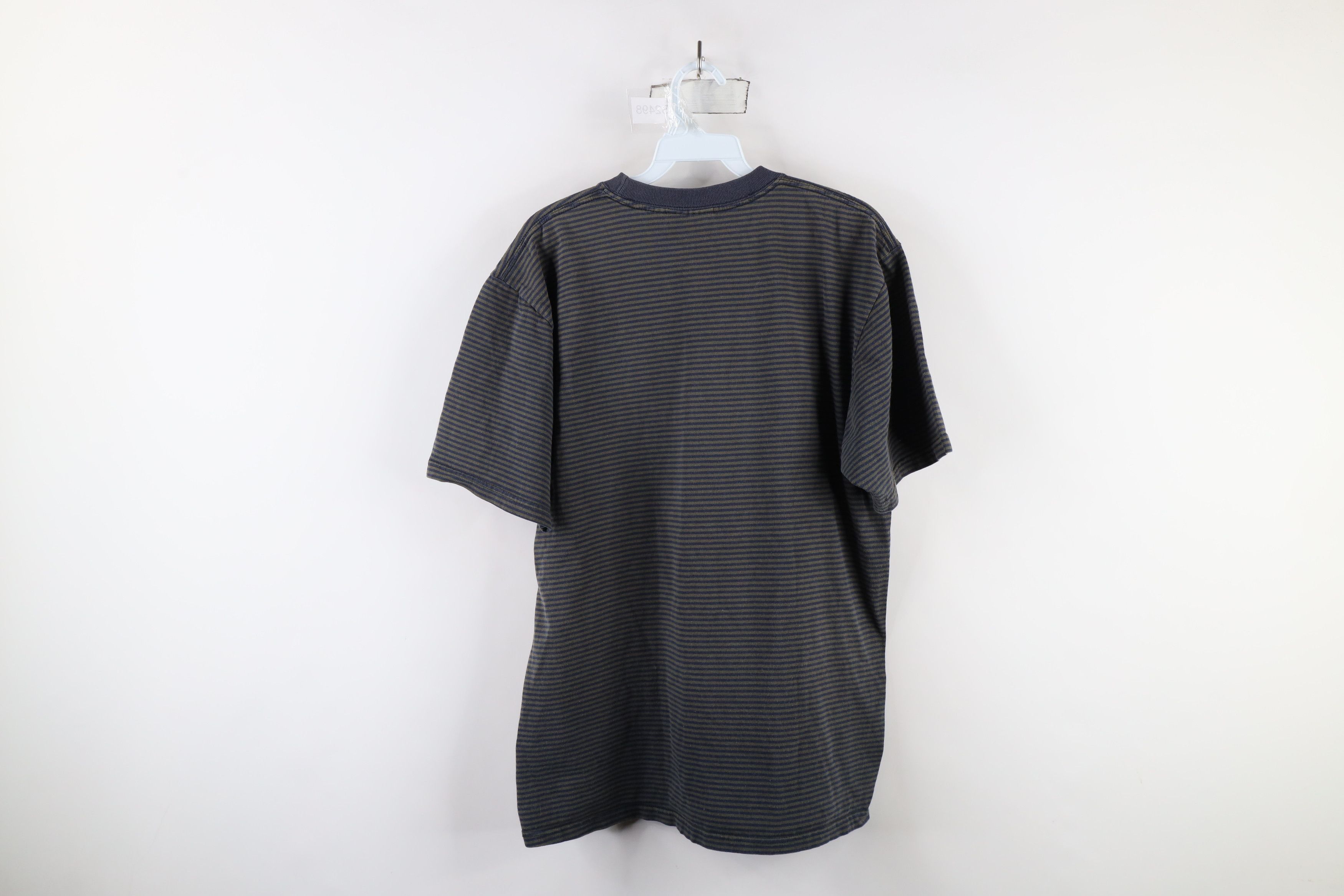 Vintage Vintage 90s Streetwear Striped Short Sleeve T-Shirt Cotton Size US M / EU 48-50 / 2 - 7 Thumbnail