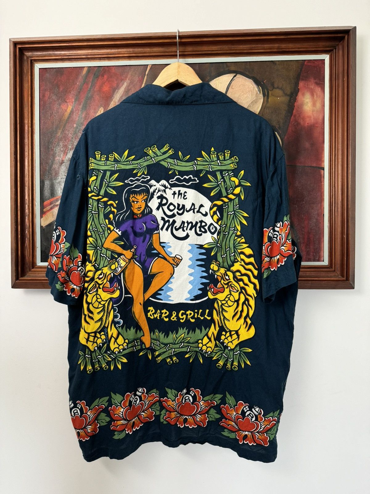 Mambo Vintage 90s MAMBO Shirt Traditional Tattoo Rayon Australia Size US M / EU 48-50 / 2 - 2 Thumbnail