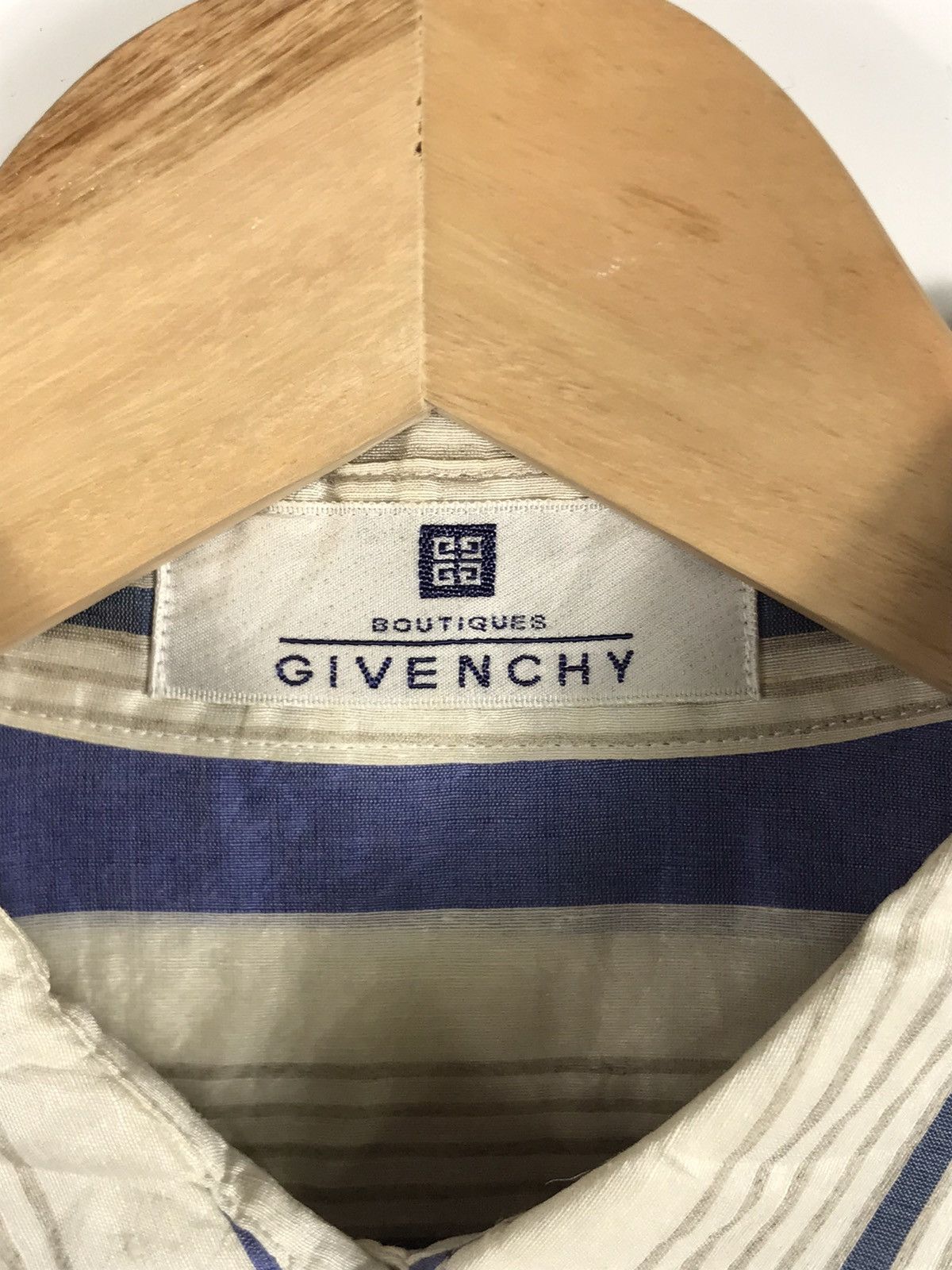 Givenchy ⚡️Vintage Givenchy Boutiques Striped Button Up Long Sleeve Size M / US 6-8 / IT 42-44 - 7 Thumbnail