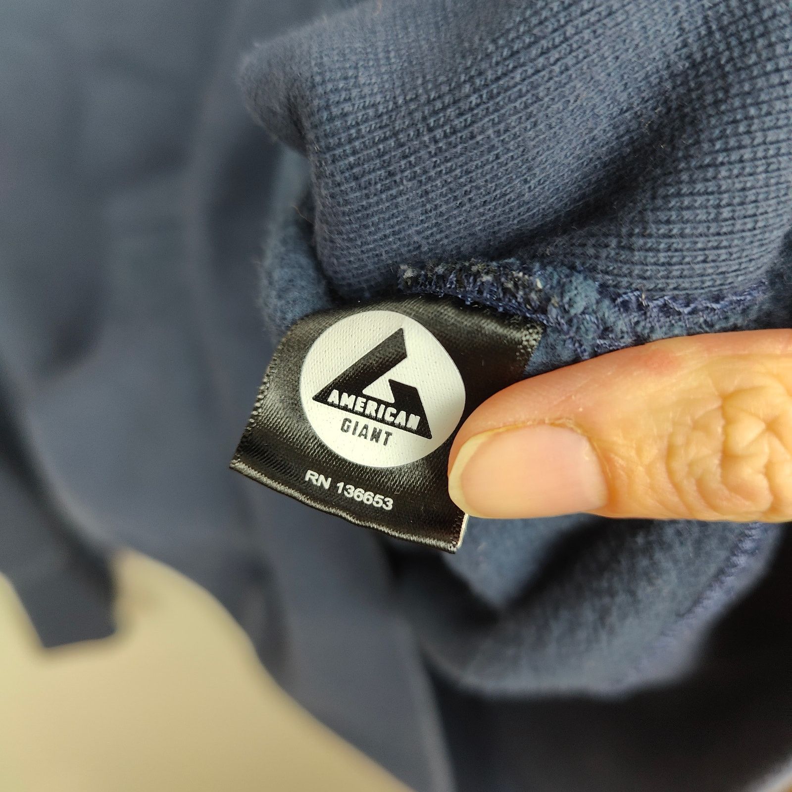 American Giant American Giant Hoodie Mens Small Navy Blue Pullover Size US S / EU 44-46 / 1 - 6 Thumbnail