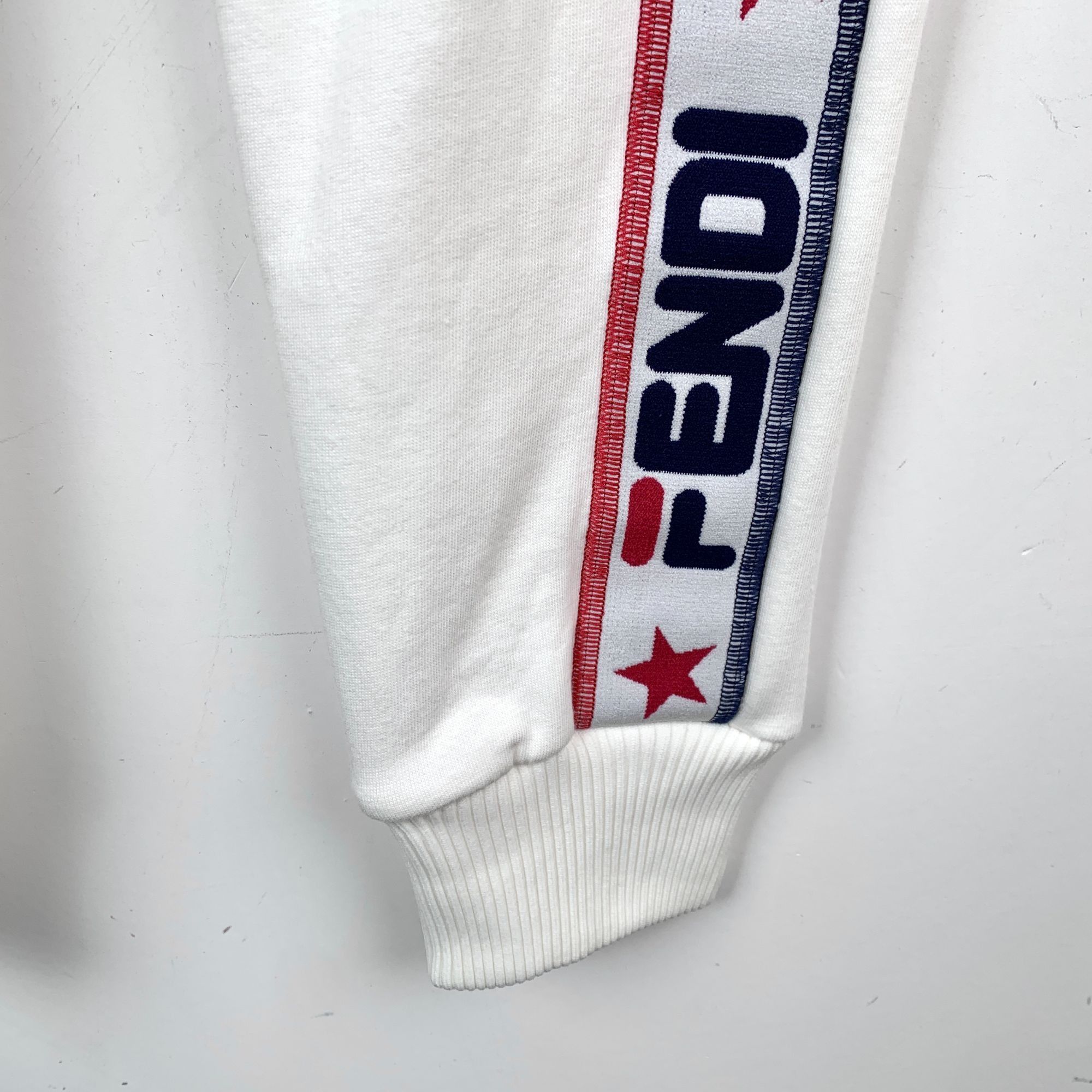 Fendi Fendi Logo Embroidered White Drawstring Sweatpants (Size 38) Size US 38 / EU 54 - 5 Thumbnail