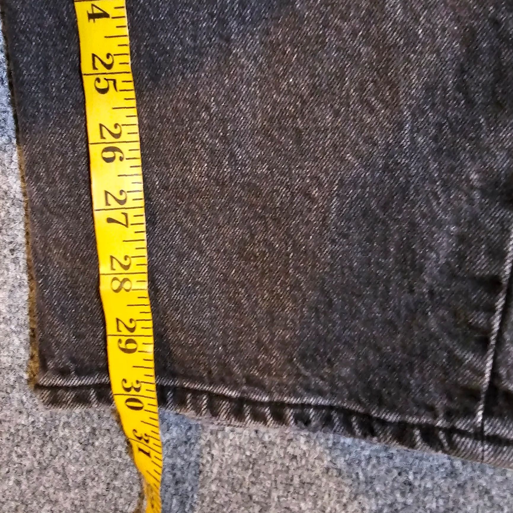 Abercrombie & Fitch Abercrombie & Fitch Jeans Womens 31 Black 90s Straight High Rise Distressed Baggy Footnotes: None Size 24" / US 00 / IT 34 - 7 Thumbnail