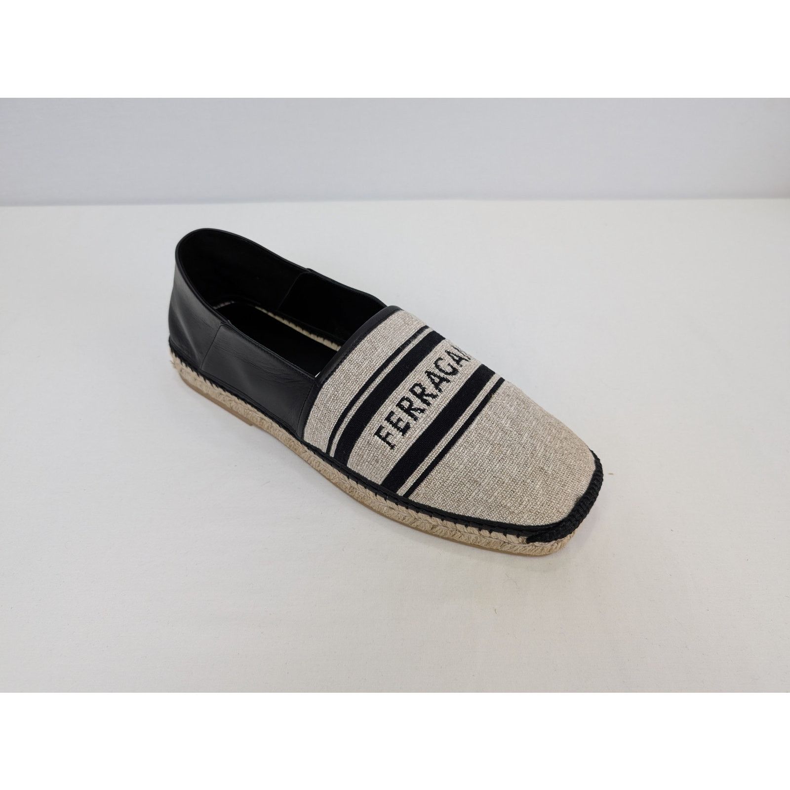 Salvatore Ferragamo o1rshd1 Jacquard canvas espadrilles shoe in multicolor Size US 12 / EU 45 - 2 Thumbnail